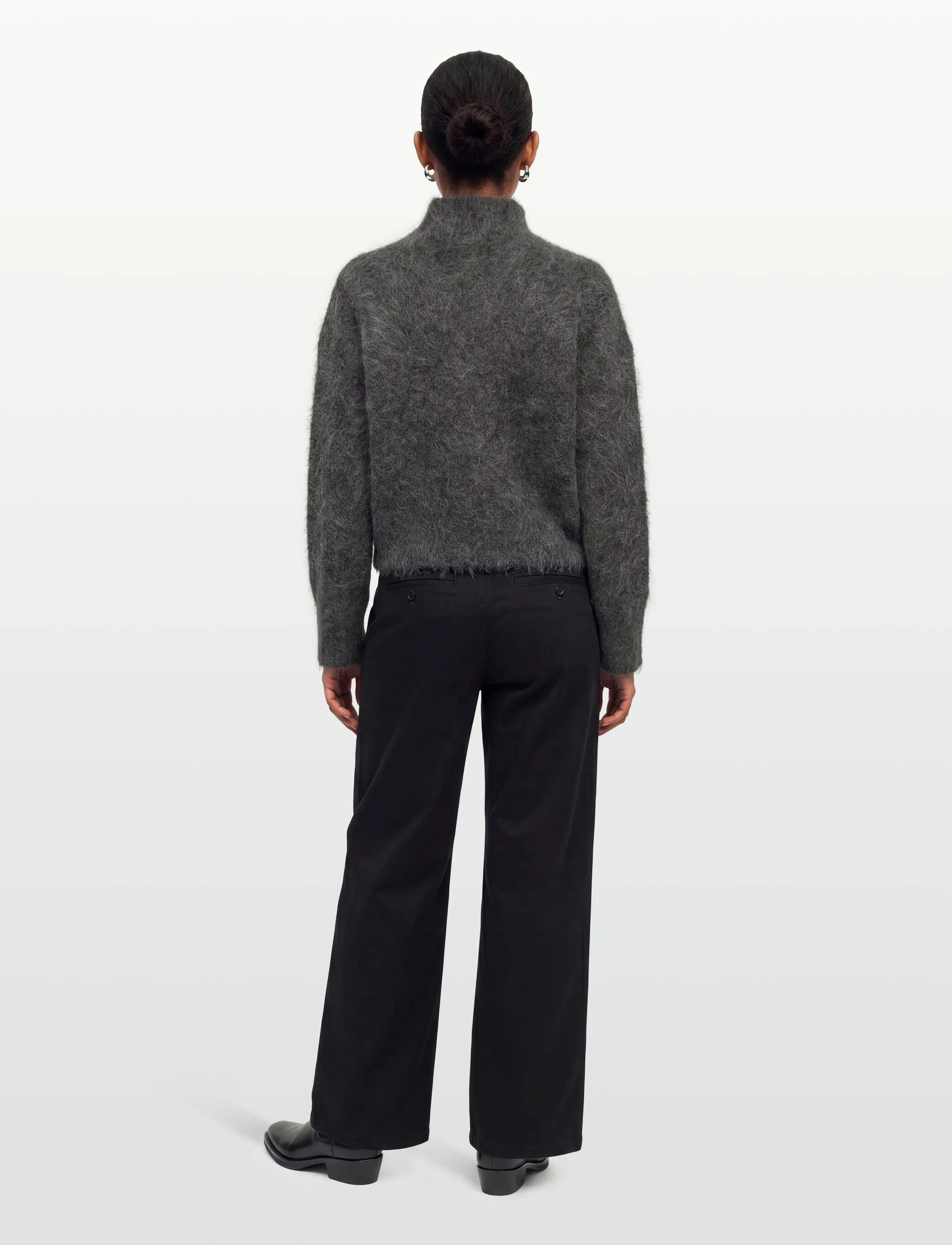 Twist & Tango - Ritva Knitted Sweater - rollkragenpullover - dk grey mÉlange - 4