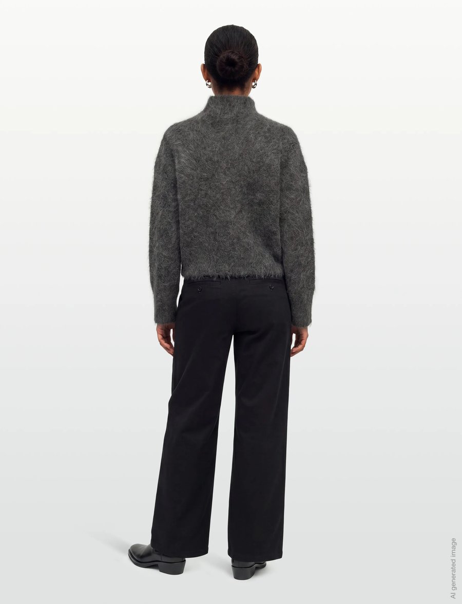 Twist & Tango - Ritva Knitted Sweater - polotröjor - dk grey mÉlange - 4