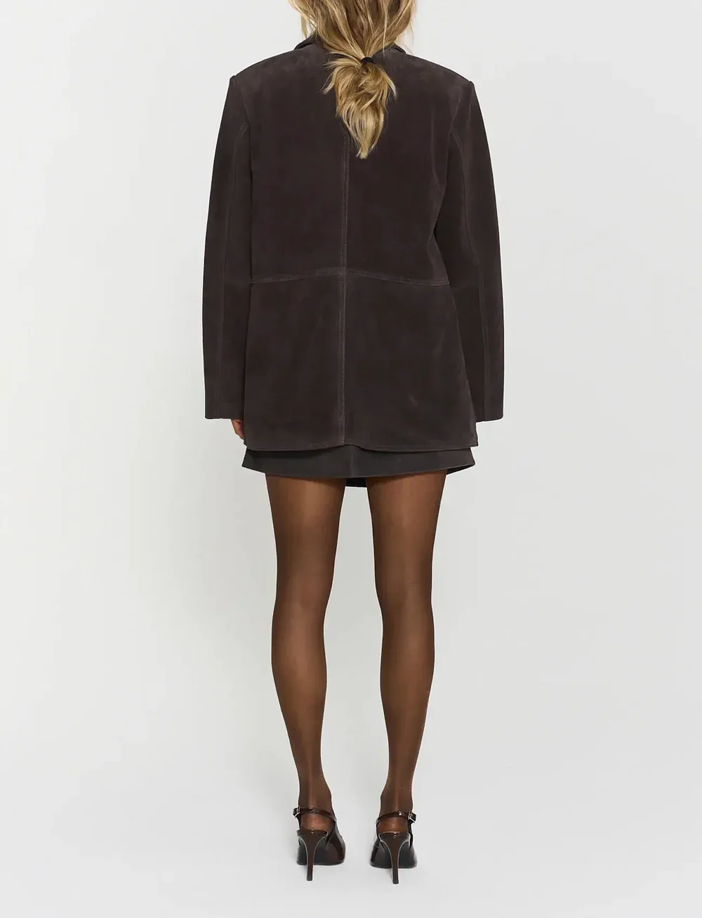 Twist & Tango - Vaiana Suede Blazer - lederjacken - mocha brown - 3