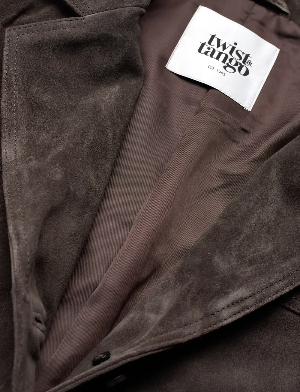 Twist & Tango - Vaiana Suede Blazer - lederjacken - mocha brown - 4