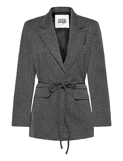 Twist & Tango Minka Belted Blazer - Belted blazers - SALT & PEPPER / grey