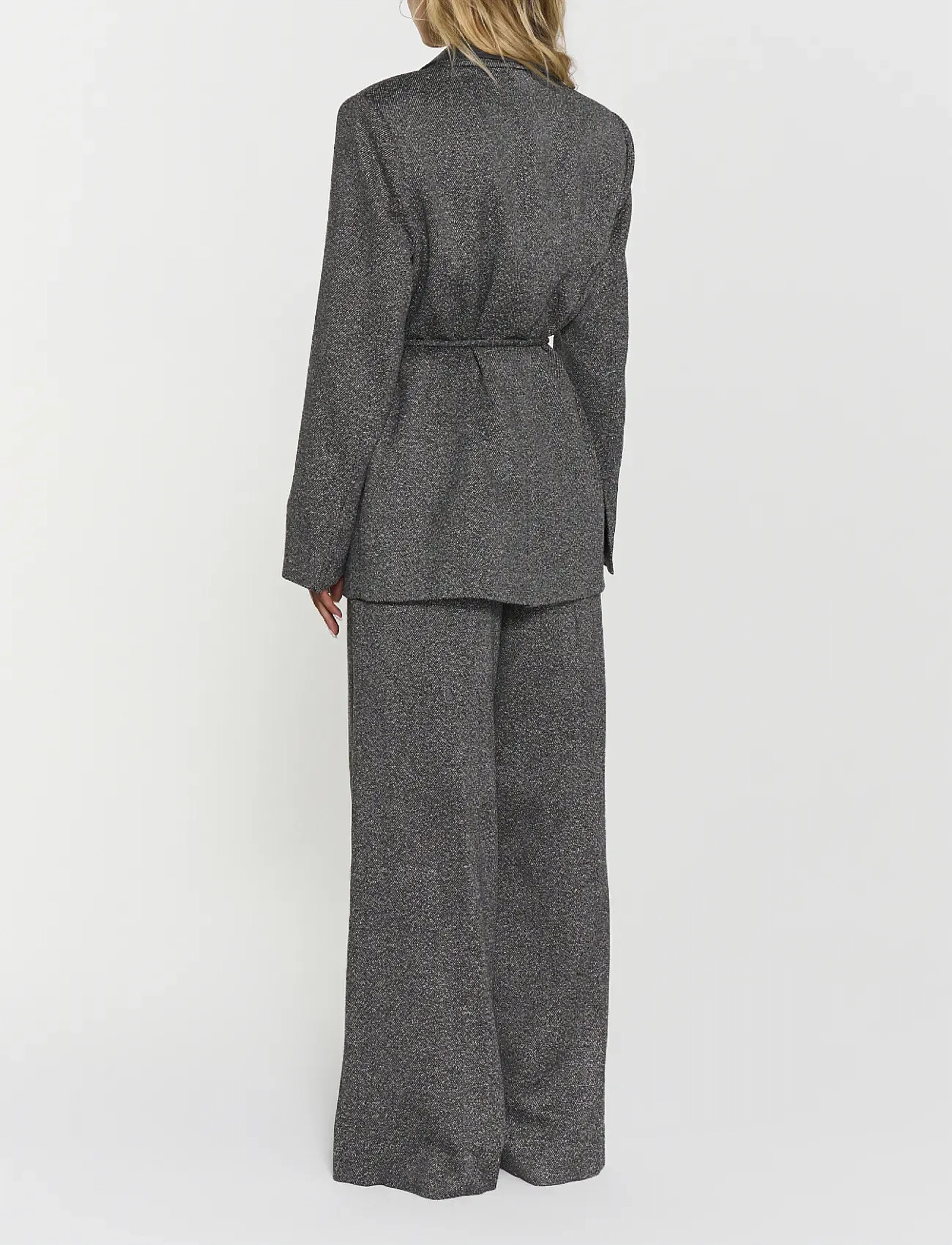 Twist & Tango - Minka Belted Blazer - belted blazers - salt & pepper - 3