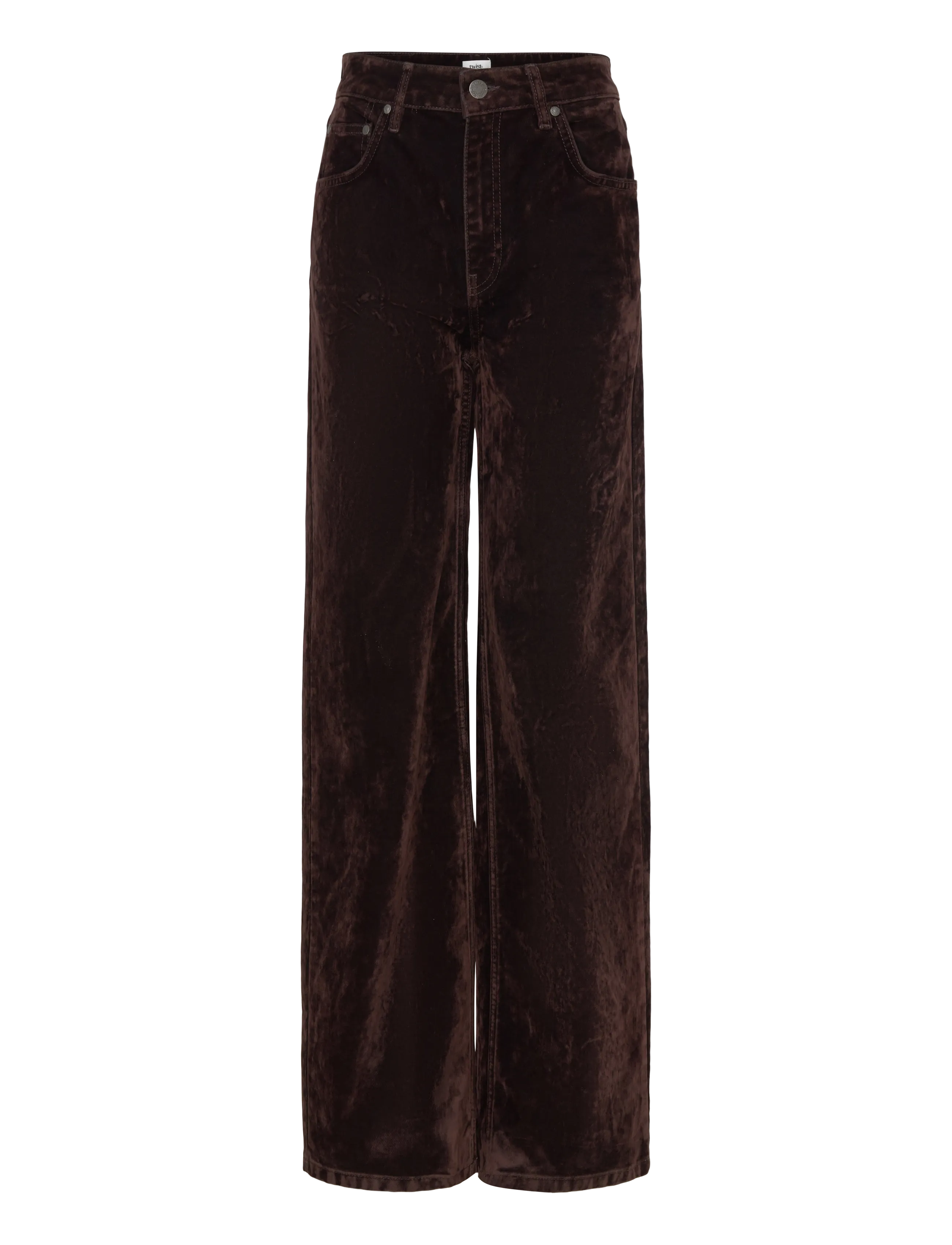 Twist & Tango - Turid Flocked Denim Jeans - proste dżinsy - mocha brown - 1