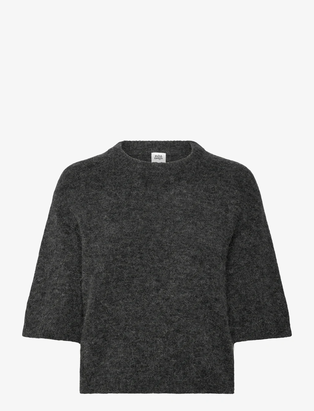 Twist & Tango - Madina Short Sleeve Knit - jumpers - blackish mÉlange - 1
