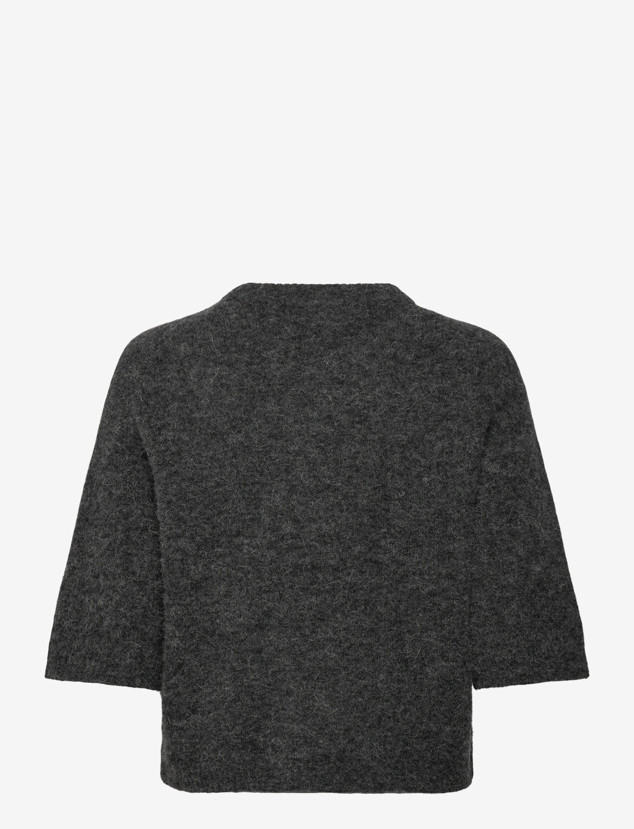 Twist & Tango - Madina Short Sleeve Knit - stickade tröjor - blackish mÉlange - 2