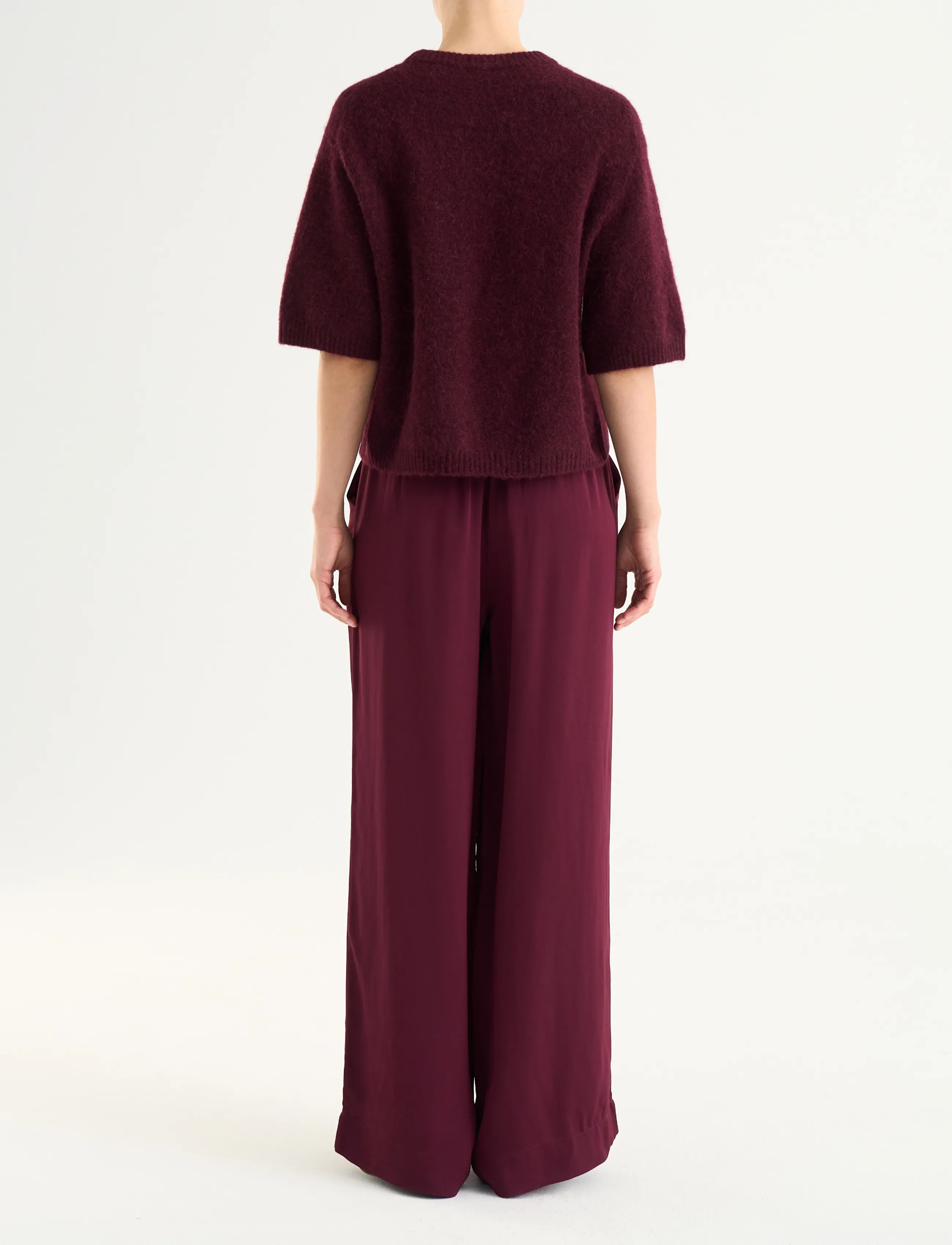 Twist & Tango - Madina Short Sleeve Knit - pullover - burgundy - 4