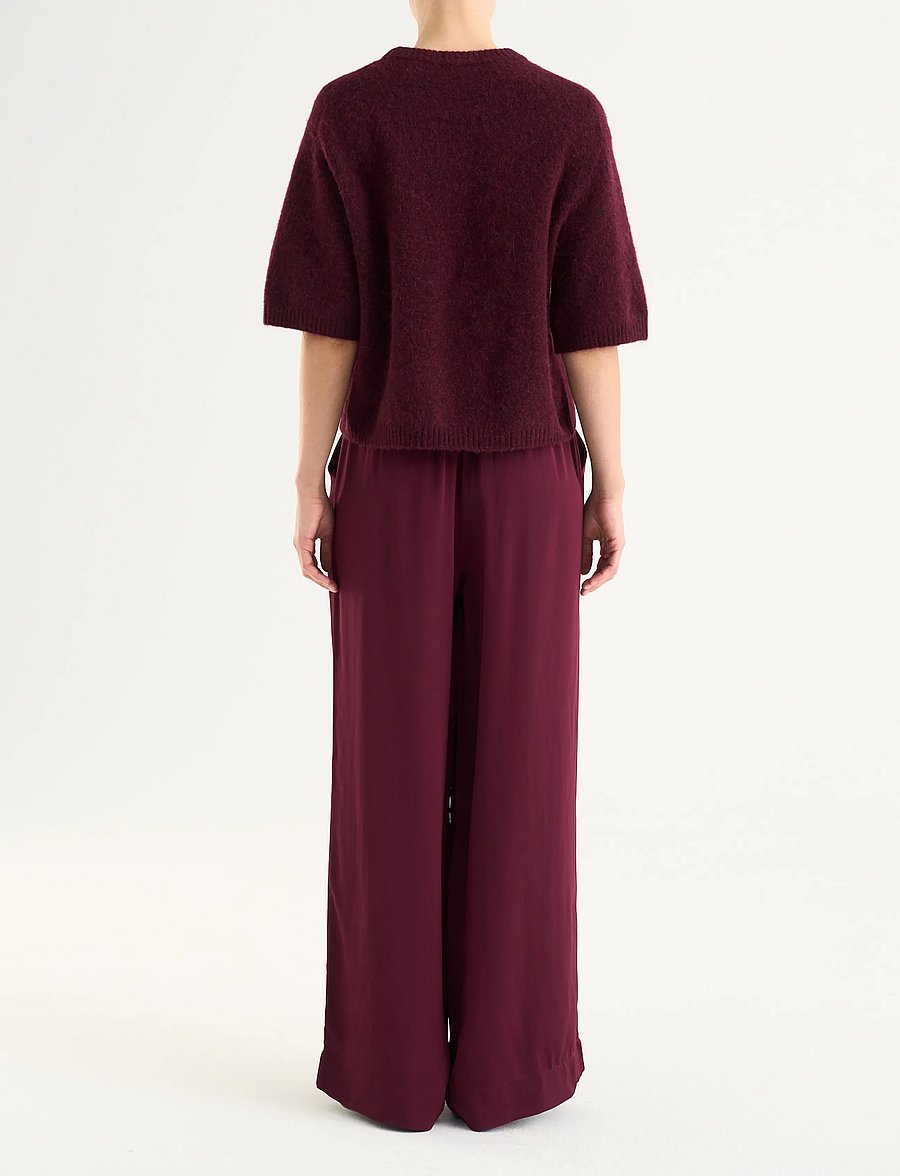 Twist & Tango - Madina Short Sleeve Knit - pullover - burgundy - 4