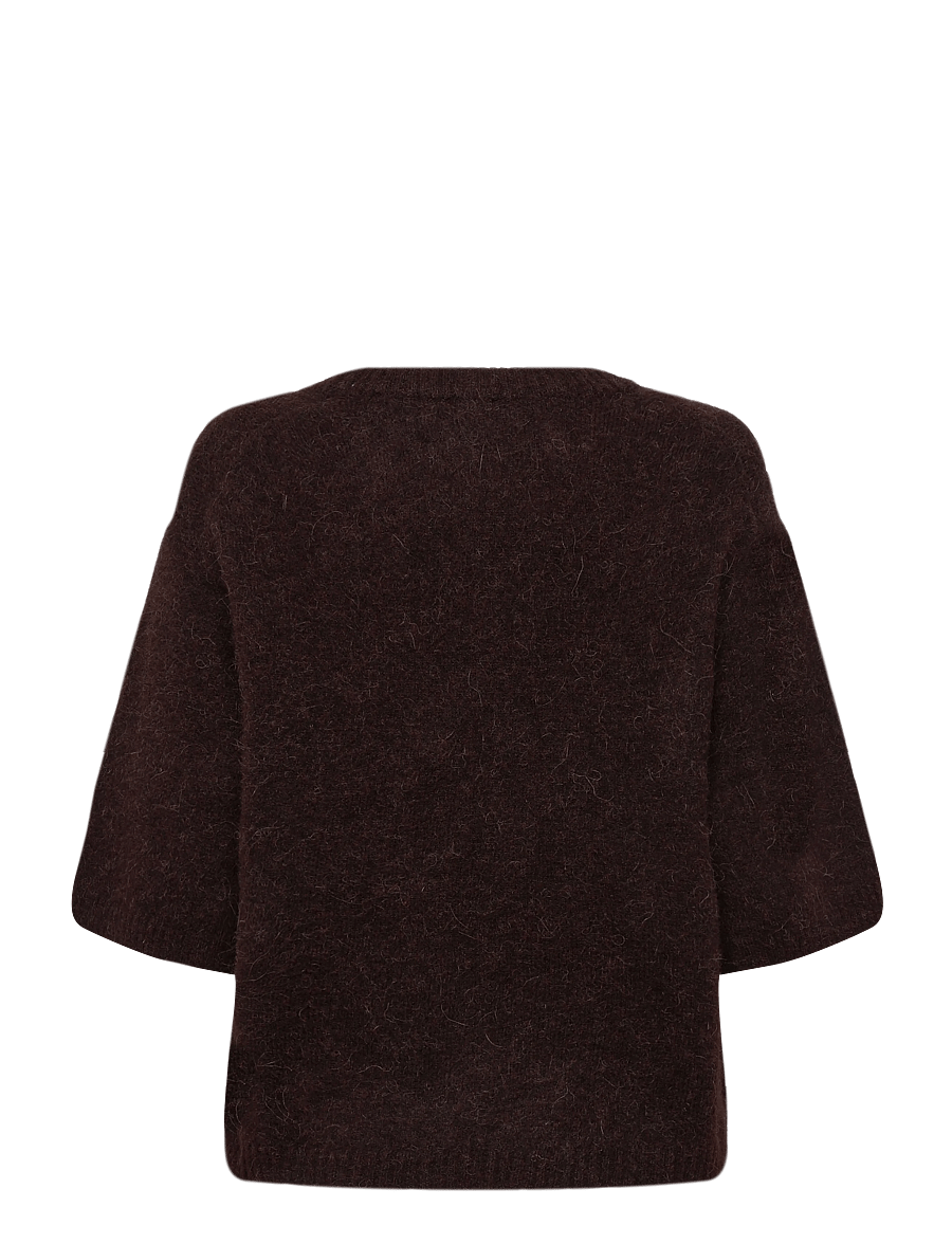 Twist & Tango - Madina Short Sleeve Knit - pullover - mocha brown - 2