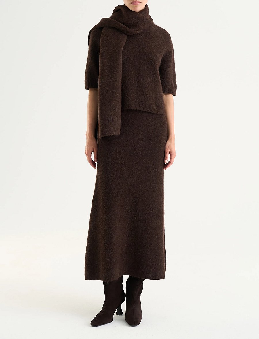 Twist & Tango - Madina Short Sleeve Knit - pullover - mocha brown - 0