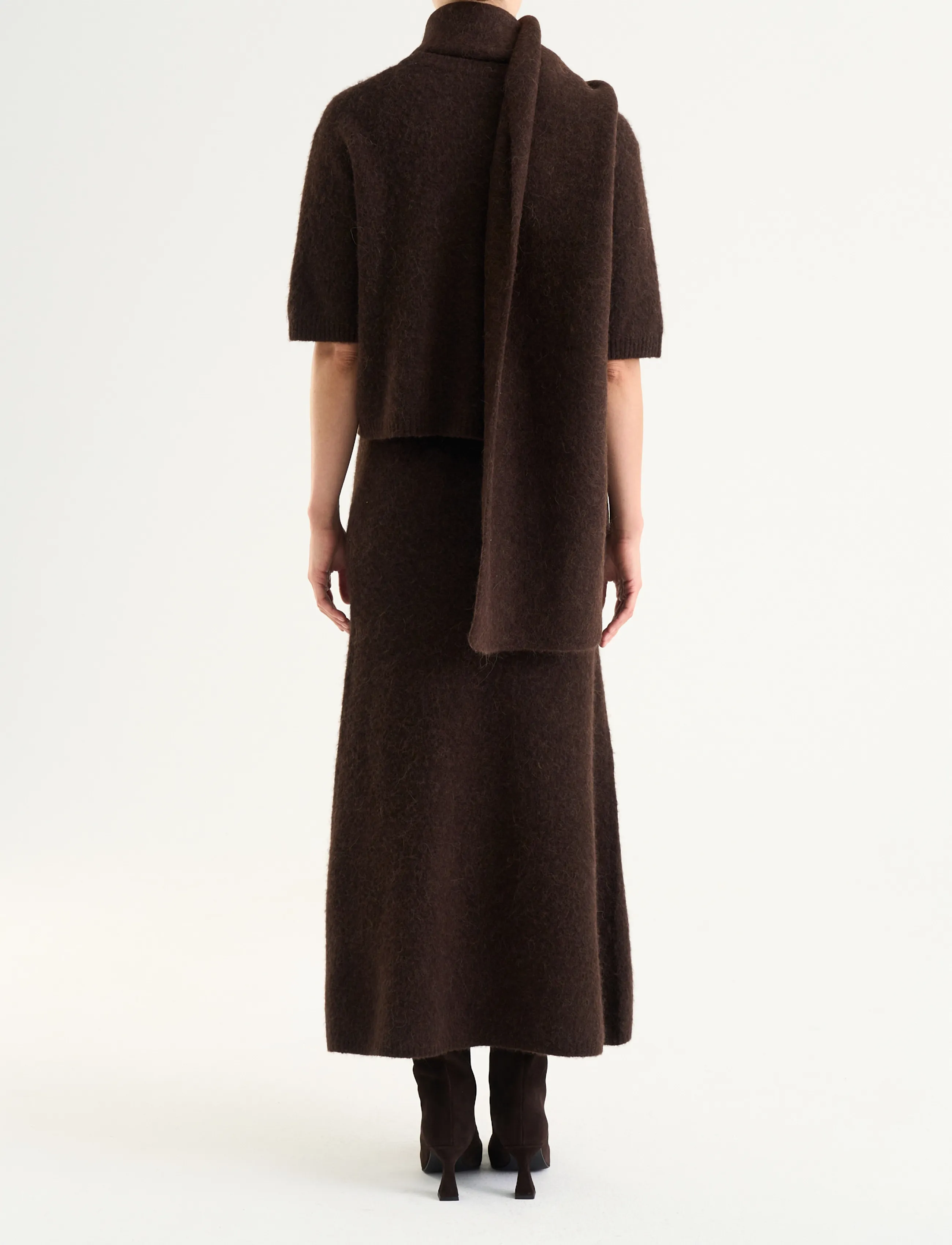 Twist & Tango - Madina Short Sleeve Knit - pullover - mocha brown - 4