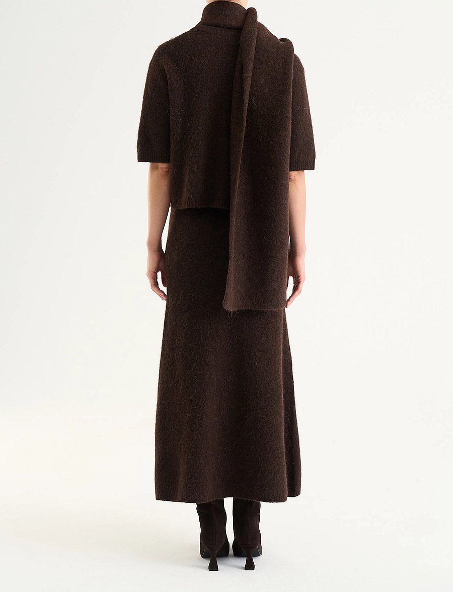 Twist & Tango - Madina Short Sleeve Knit - pullover - mocha brown - 4