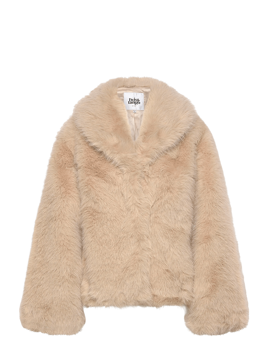 Twist & Tango - Joline Faux Fur jacket - faux fur jakker - champagne - 0