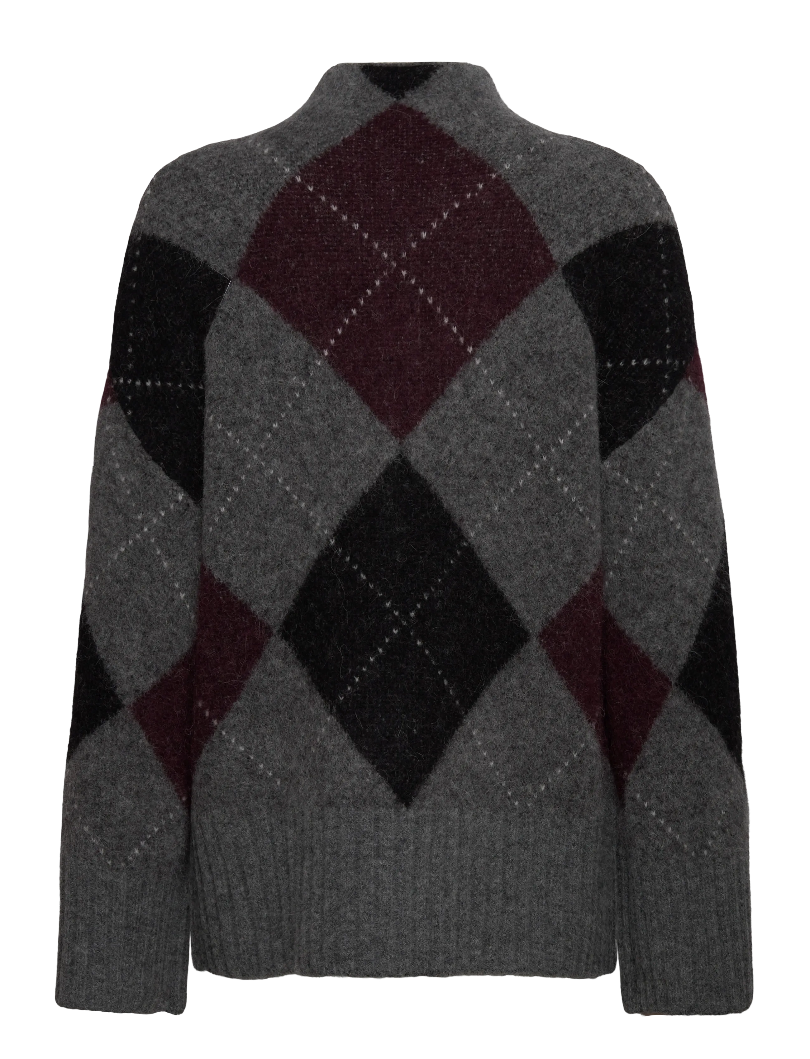 Twist & Tango - Idalia Argyle Sweater - trøjer - burgundy argyle - 1
