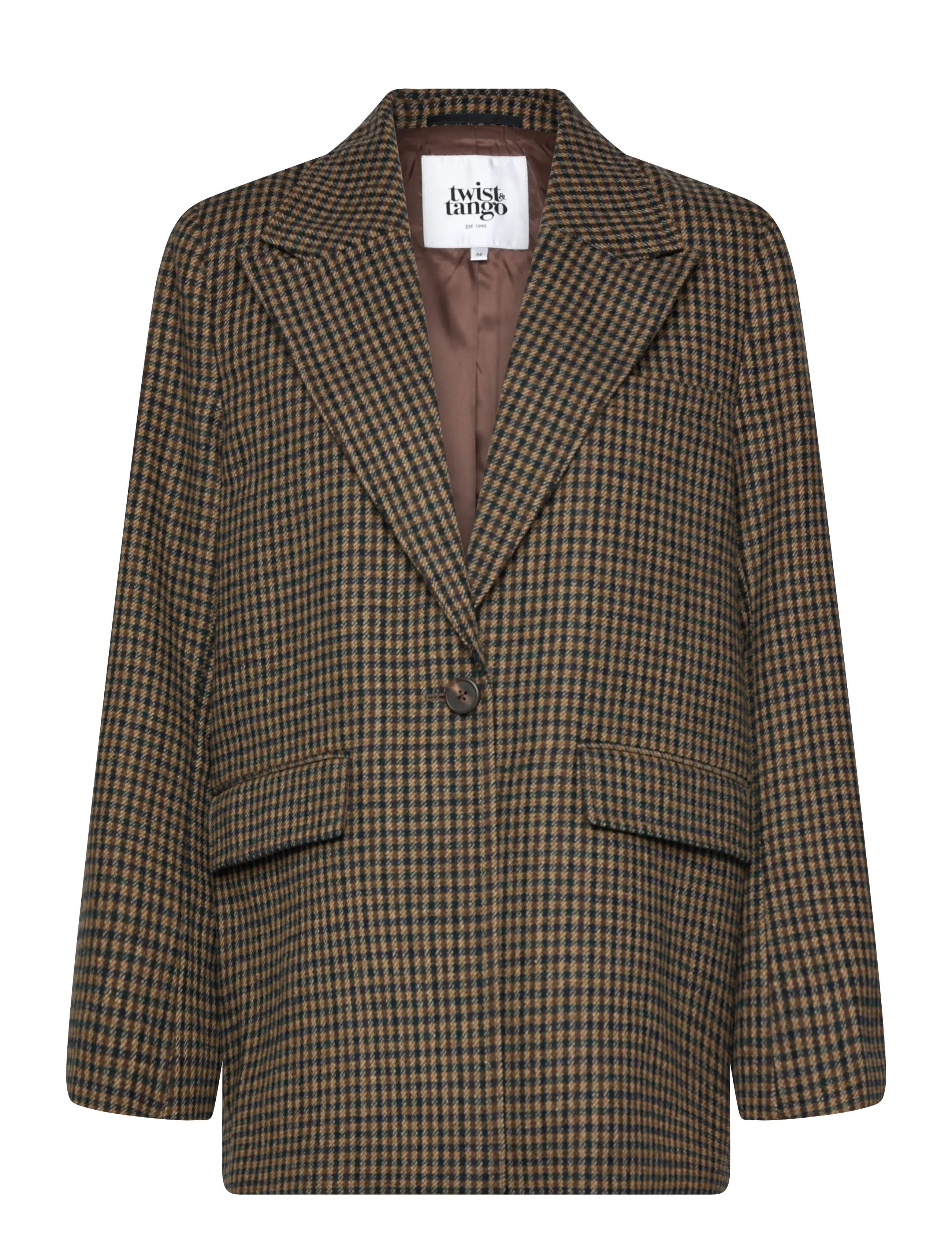 Twist & Tango Vega Blazer - Blazere - BROWN CHECK / brown