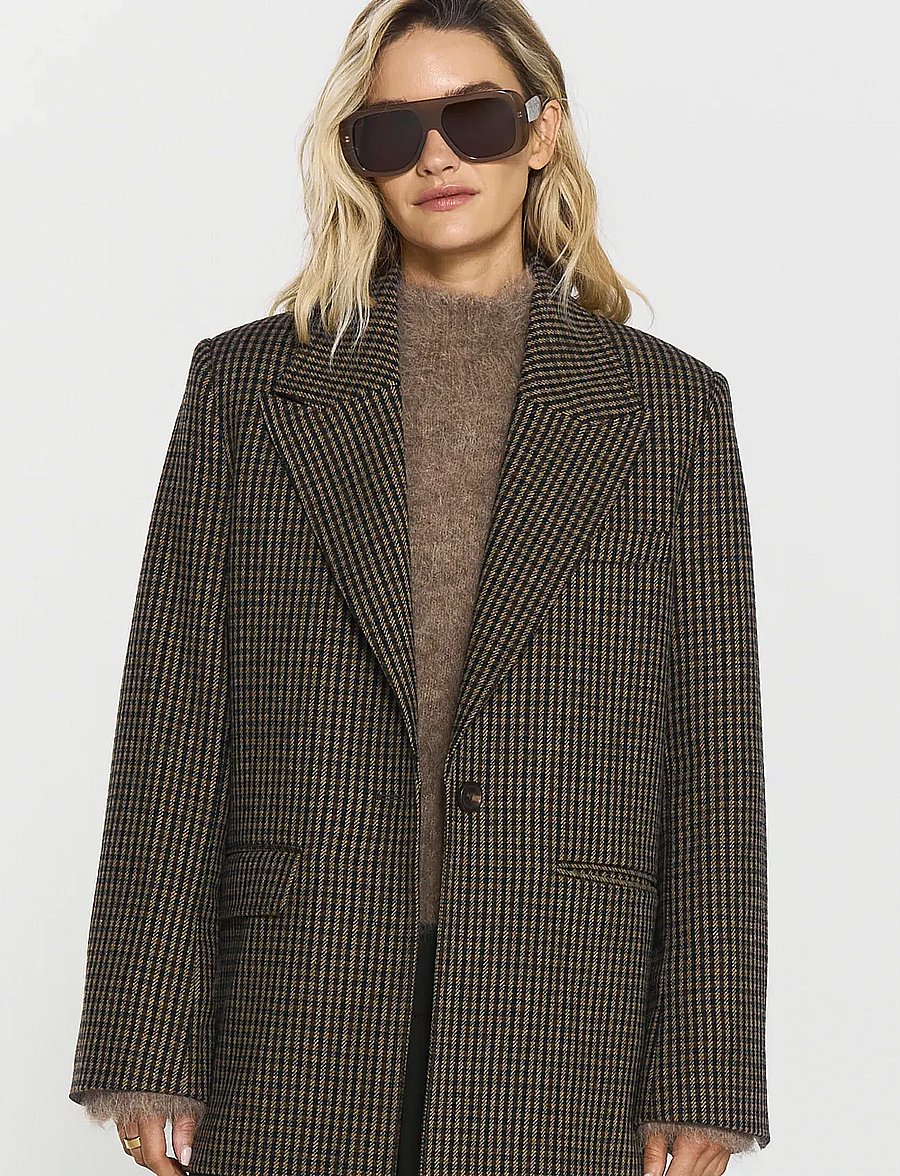 Twist & Tango - Vega Blazer - brown check - 0