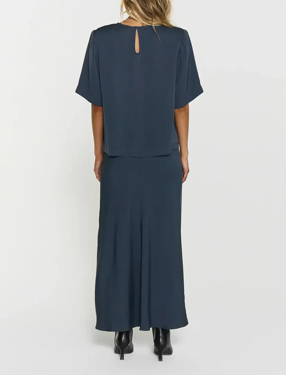 Twist & Tango - Tyne Satin Skirt - satinnederdele - future dusk - 3