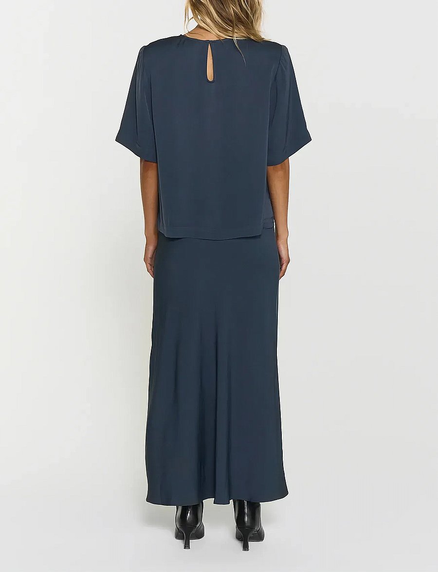Twist & Tango - Tyne Satin Skirt - satinnederdele - future dusk - 3