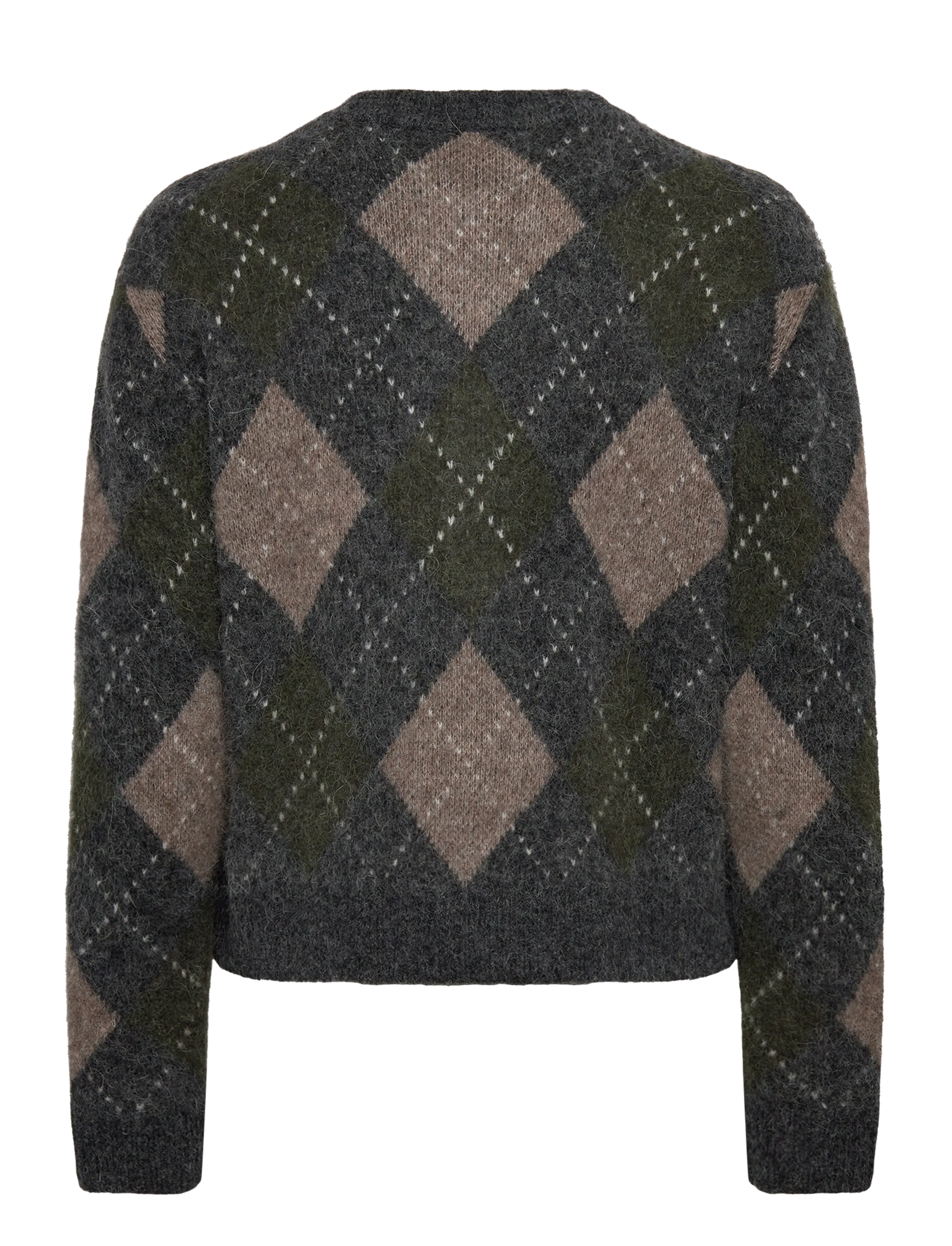 Twist & Tango - Filippa Argyle Cardigan - forest green argyle - 2
