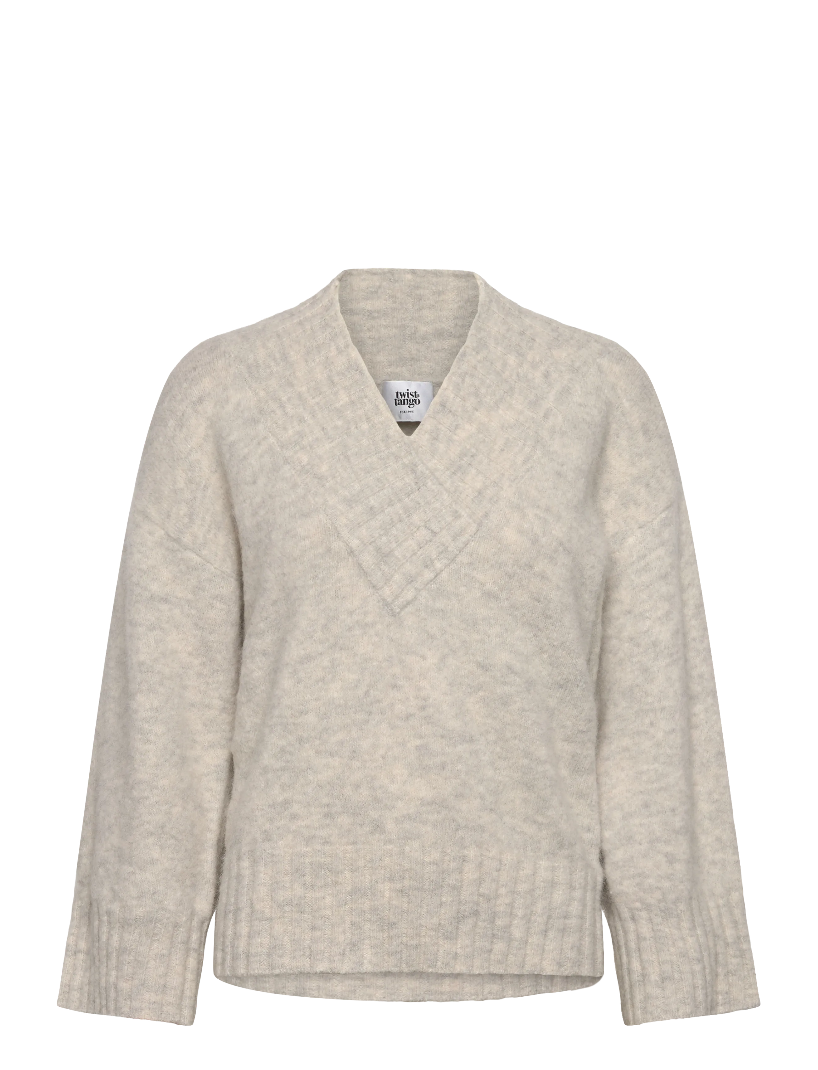 Twist & Tango Saoirse Knitted Sweater - Transitional Layering - LT GREY MÉLANGE / grey