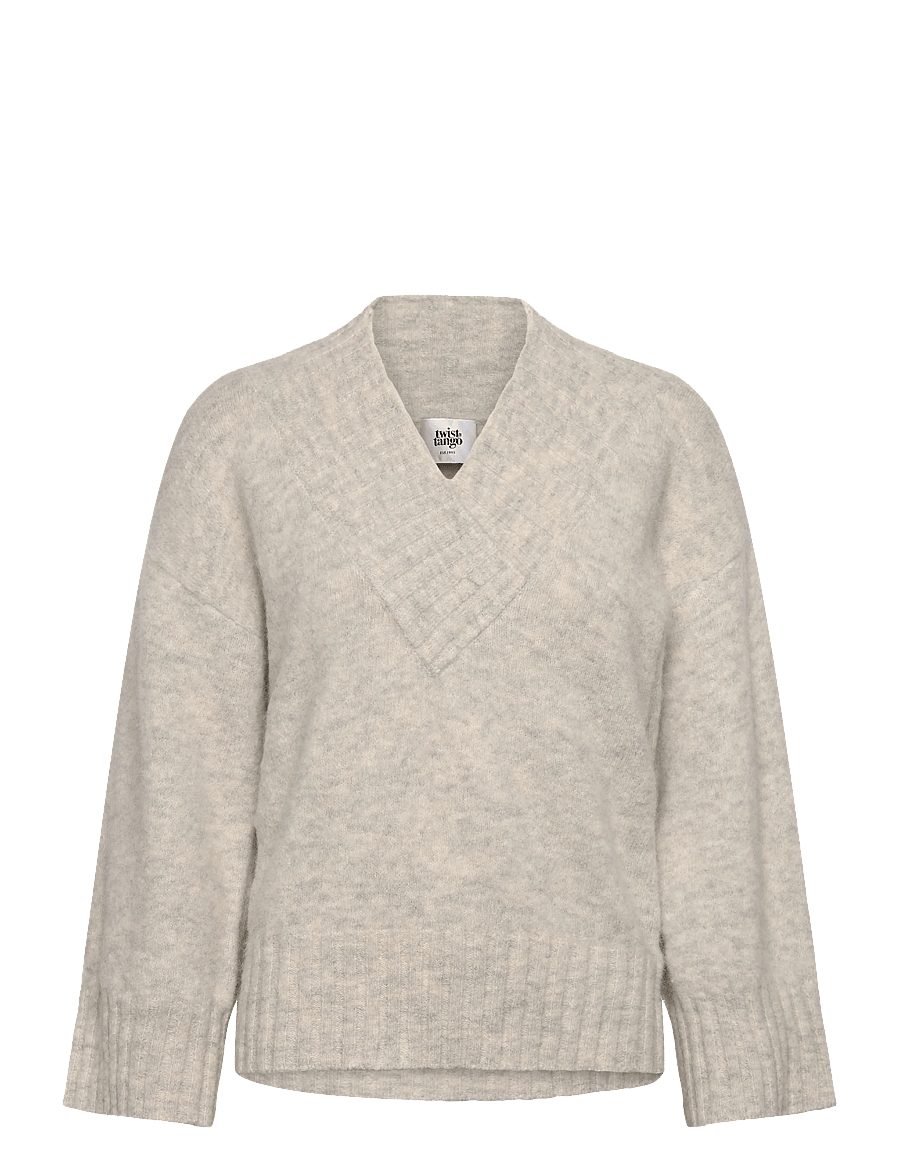 Twist & Tango - Saoirse Knitted Sweater - kampsunid - lt grey mÉlange - 1