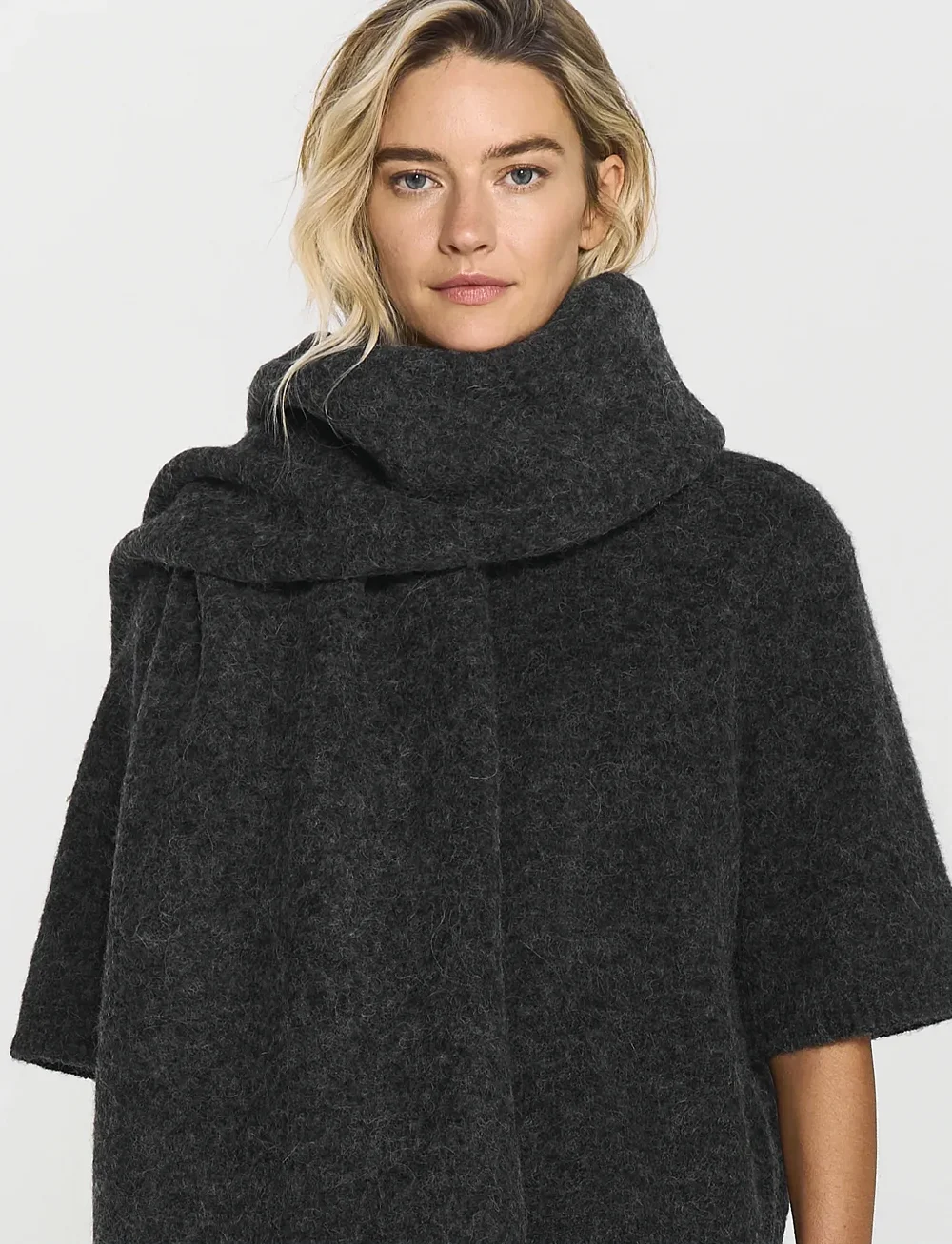 Twist & Tango - Everlee Shawl - halstørklæder - blackish mÉlange - 0