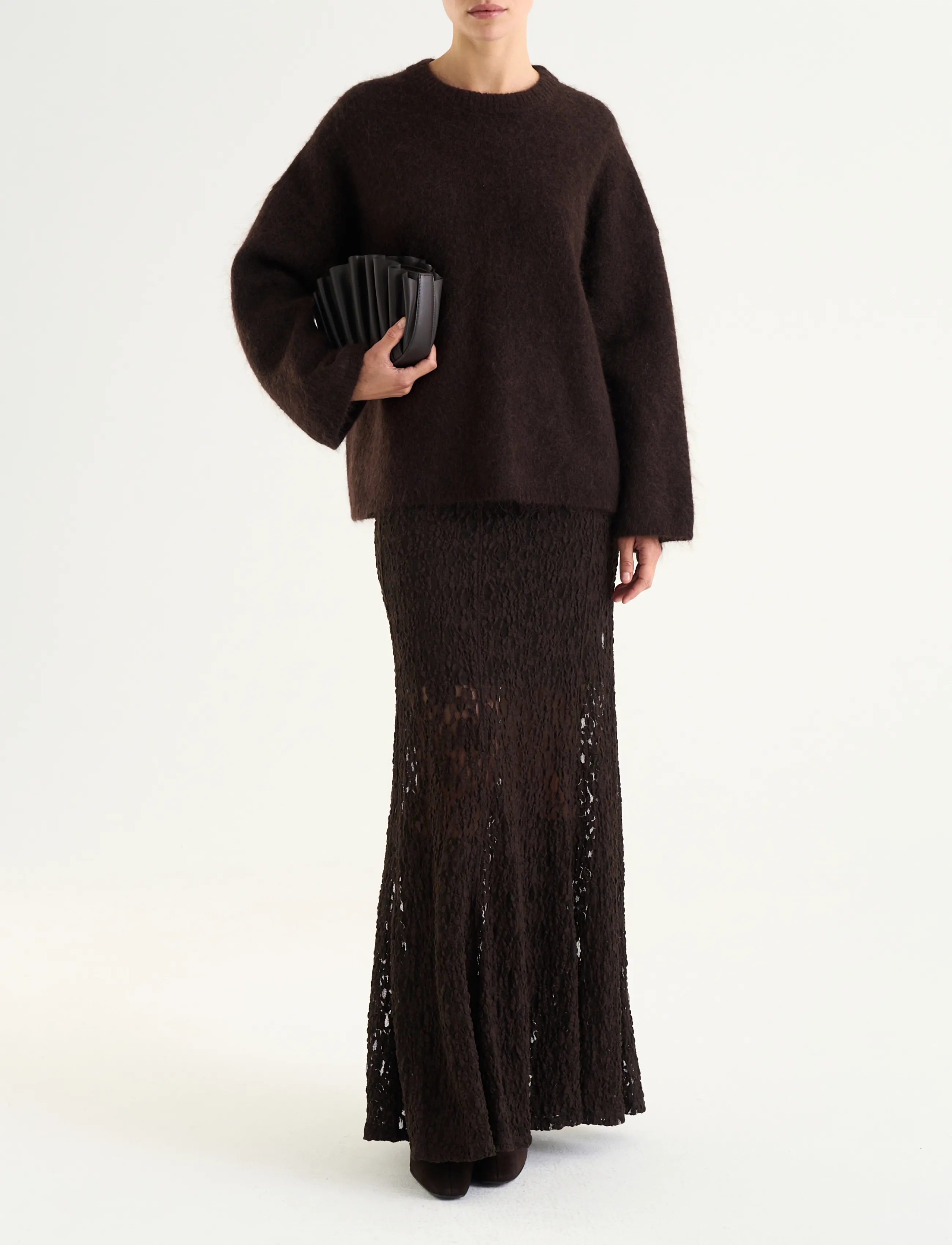 Twist & Tango - Akasha Lace Skirt - maxi röcke - mocha brown - 0