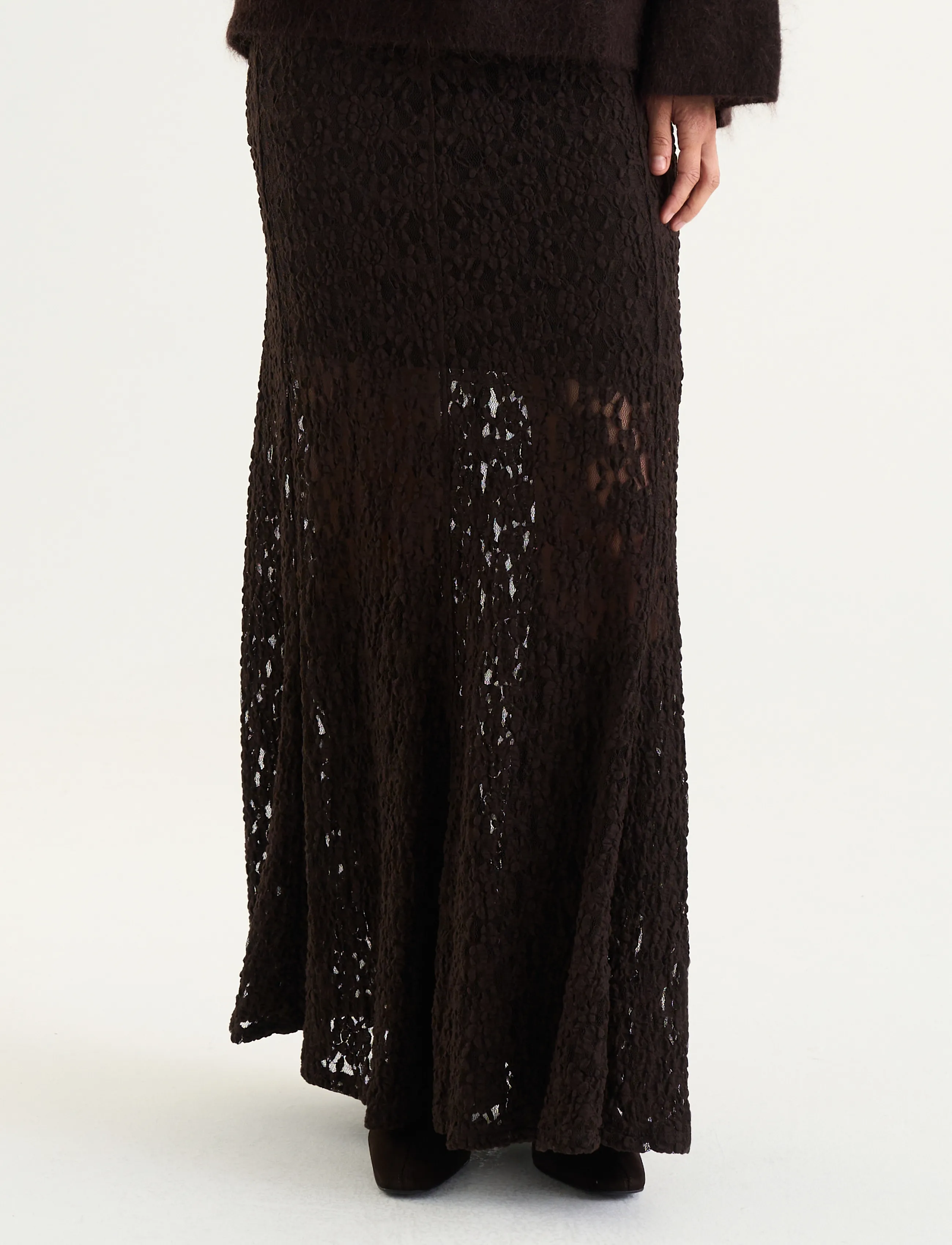 Twist & Tango - Akasha Lace Skirt - maxi röcke - mocha brown - 4