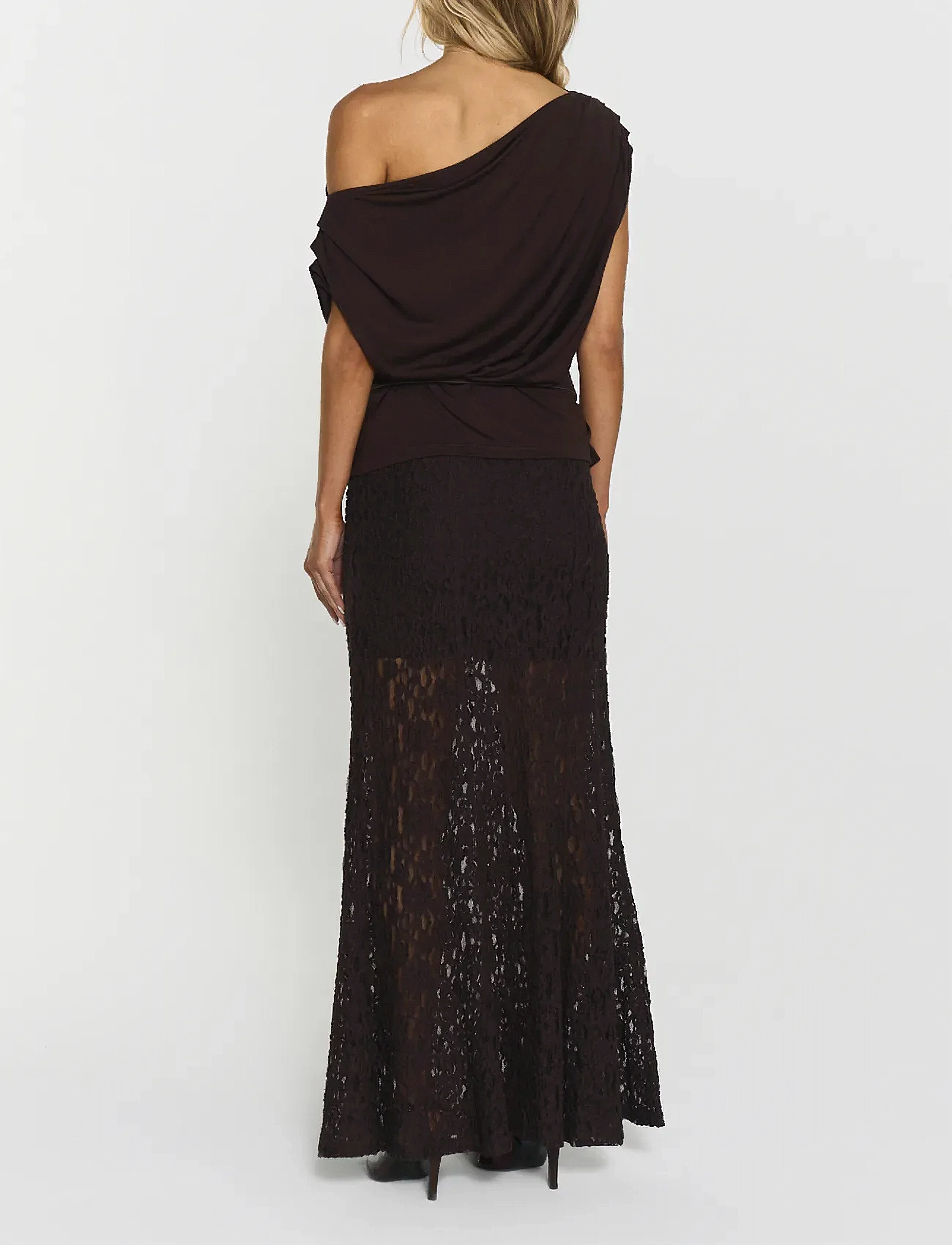 Twist & Tango - Akasha Lace Skirt - mocha brown - 4