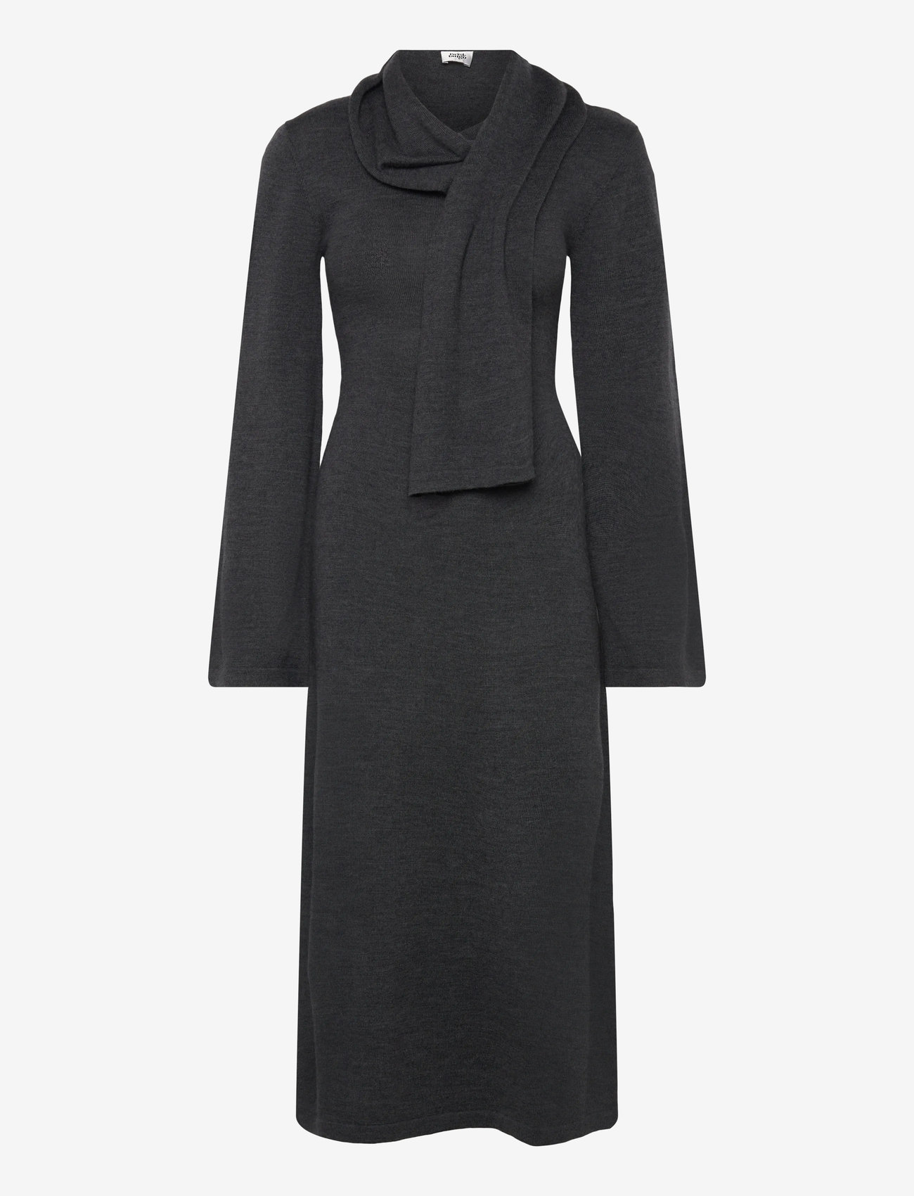 Twist & Tango - Alessandra Knitted Dress - strikkjoler - dk grey mÉlange - 1