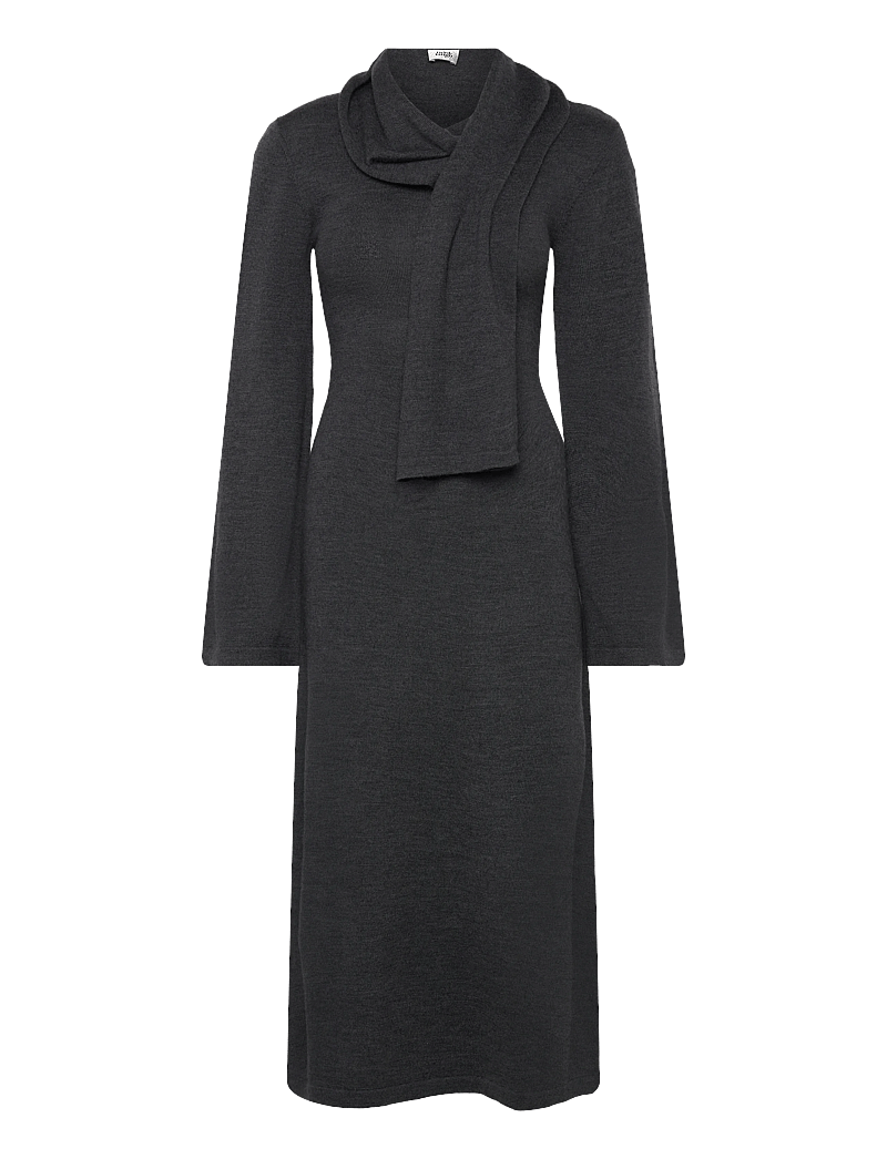 Twist & Tango - Alessandra Knitted Dress - strikkjoler - dk grey mÉlange - 1