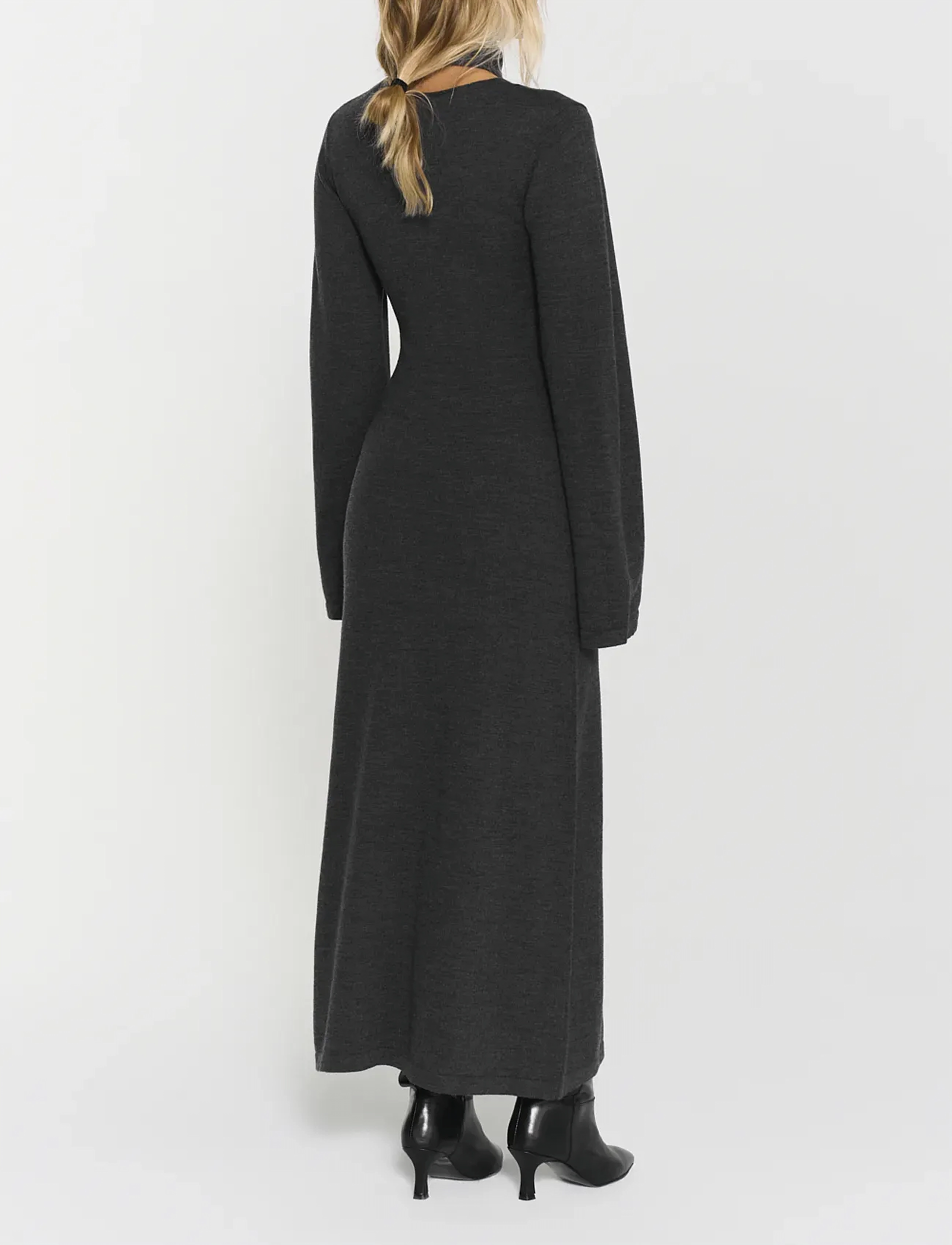 Twist & Tango - Alessandra Knitted Dress - neulemekot - dk grey mÉlange - 4