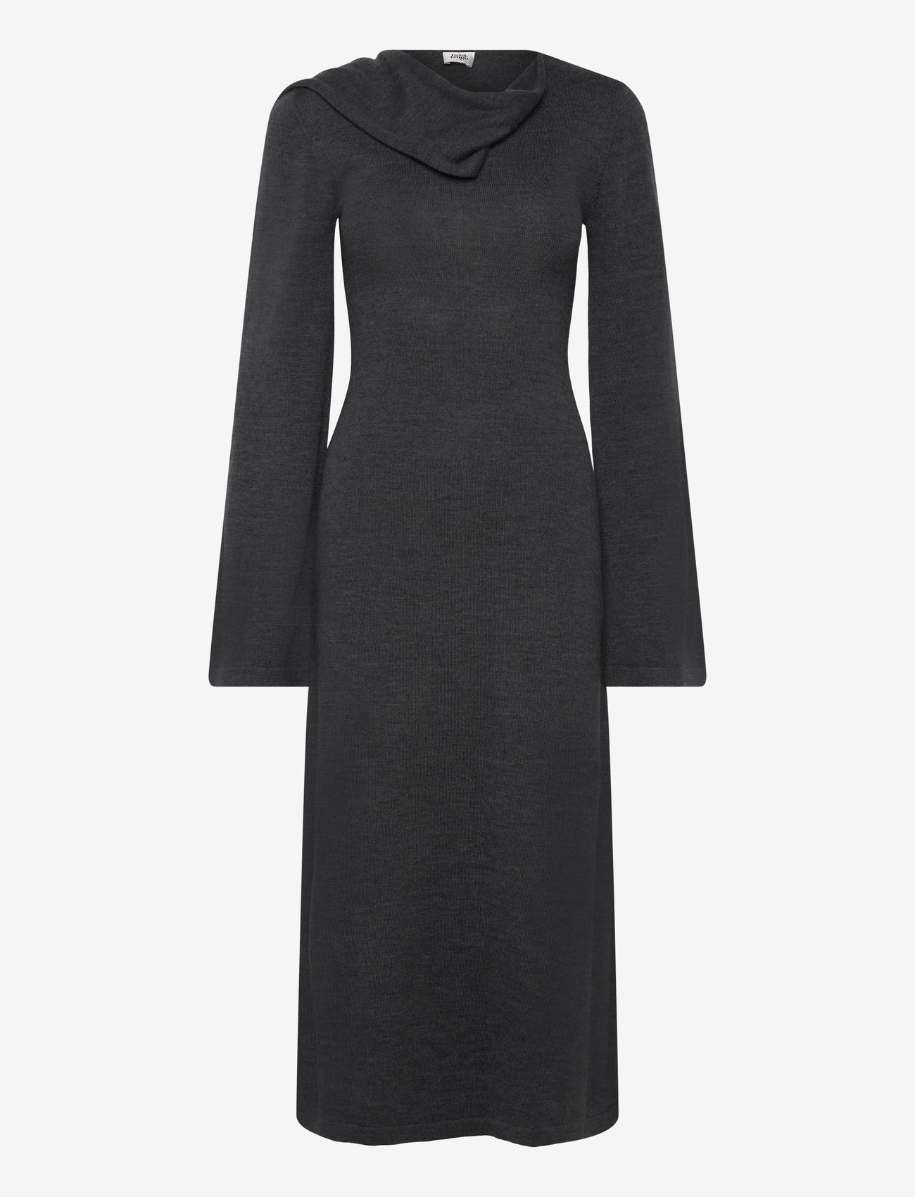Twist & Tango - Alessandra Knitted Dress - strikkjoler - dk grey mÉlange - 3