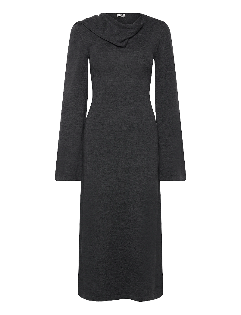Twist & Tango - Alessandra Knitted Dress - strikkjoler - dk grey mÉlange - 3