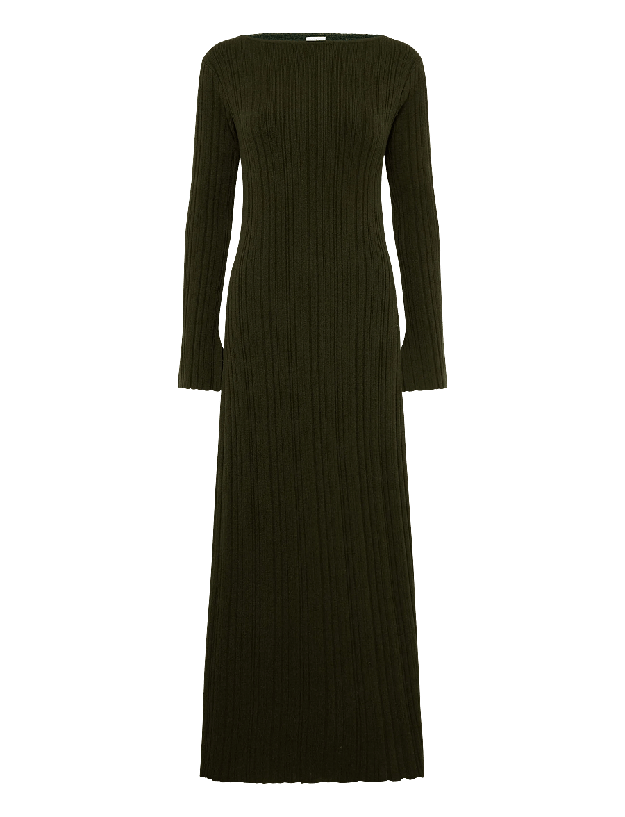 Twist & Tango - Likha Knitted Dress - kootud kleidid - forest green - 1