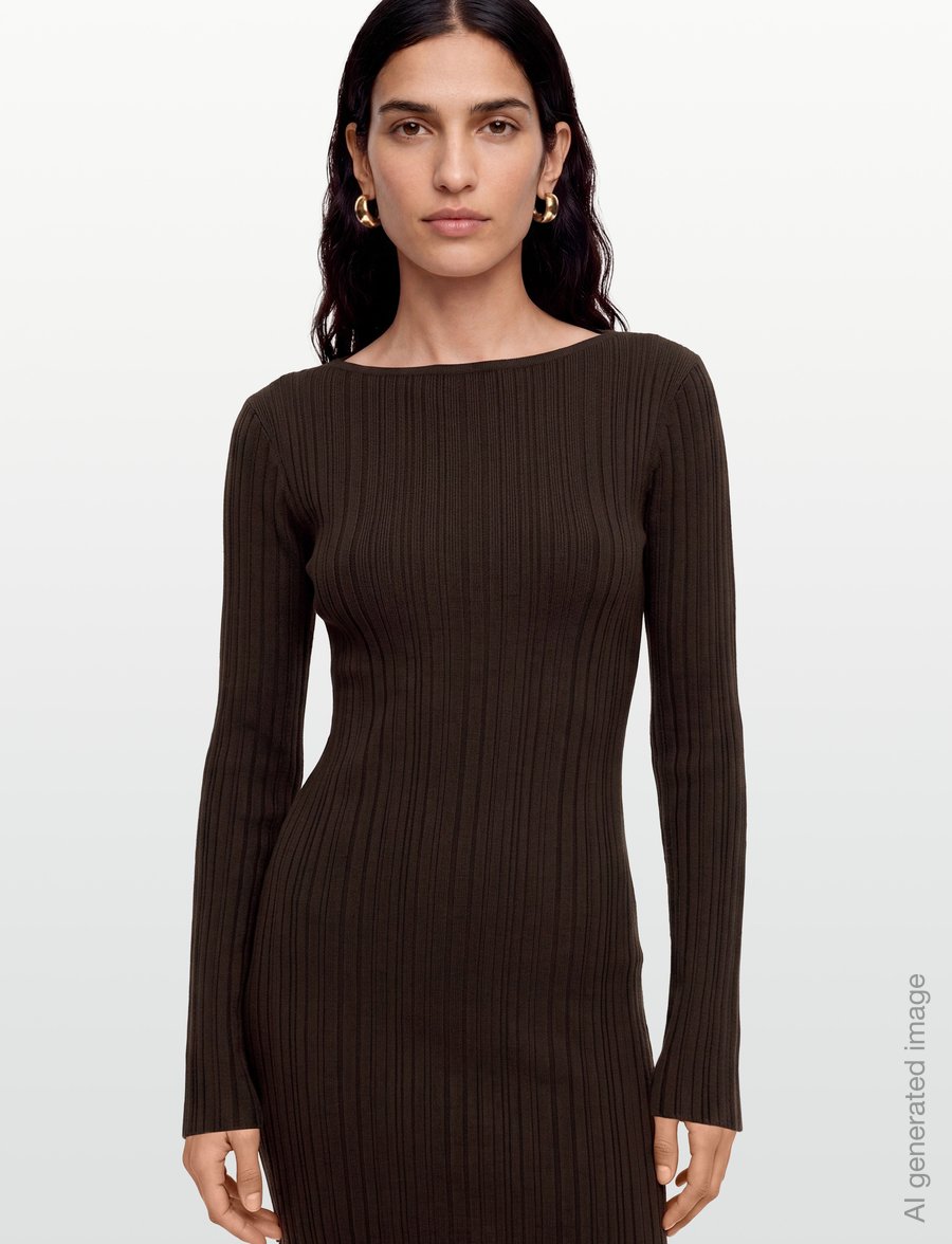 Twist & Tango - Likha Knitted Dress - strikkjoler - mocha brown - 3