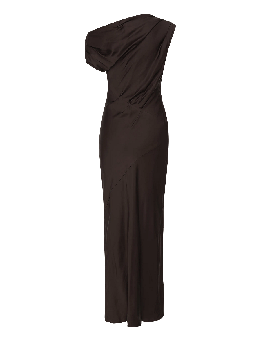 Twist & Tango - Vanessa Satin Dress - mocha brown - 1