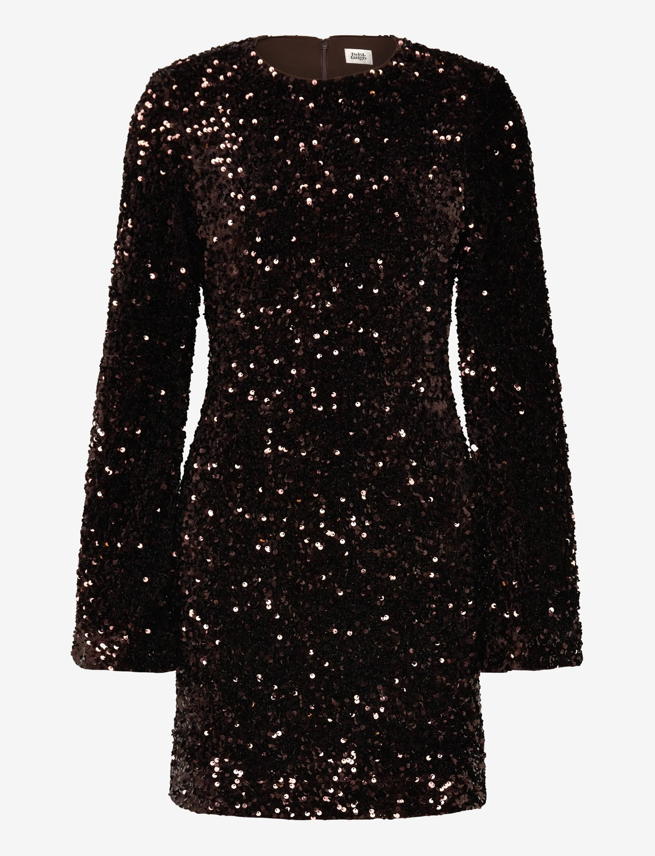 Twist & Tango - Jodyn Sequin Dress - pailletkjoler - mocha brown - 1