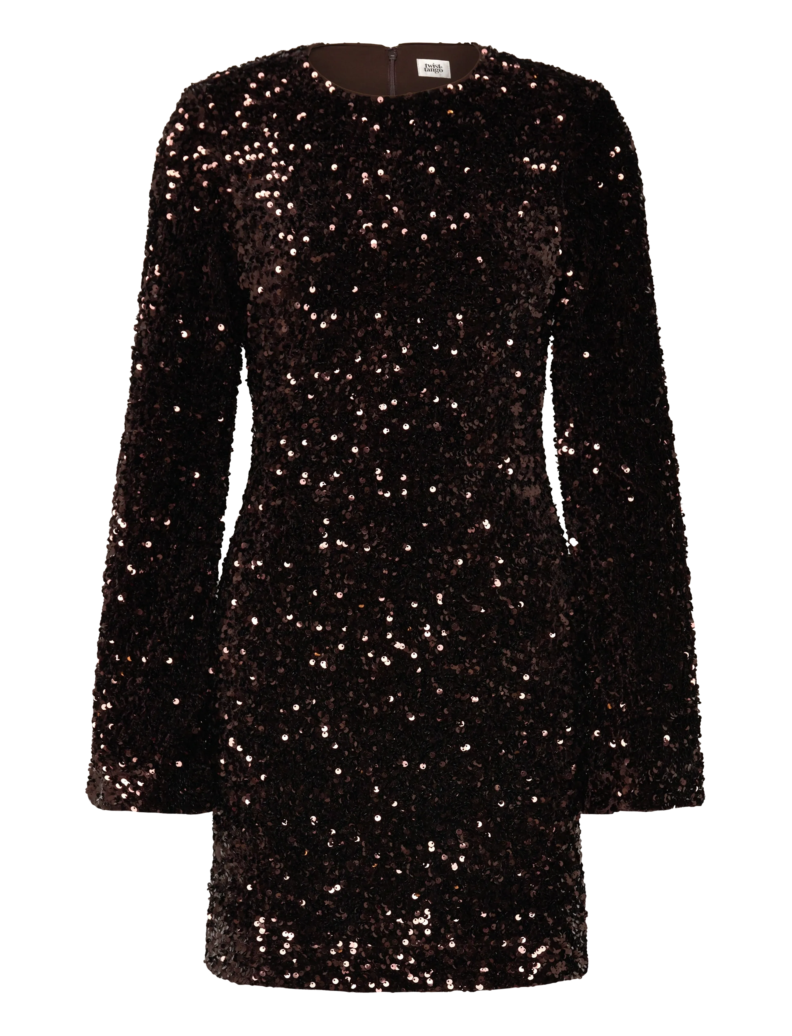 Twist & Tango - Jodyn Sequin Dress - litritega kleidid - mocha brown - 1