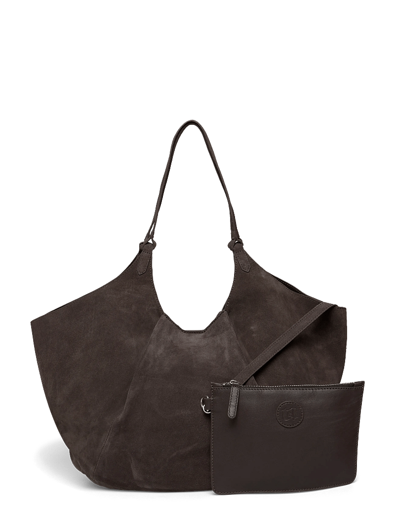 Twist & Tango - Milan Suede Tote Bag - shoppere - mocha brown - 1