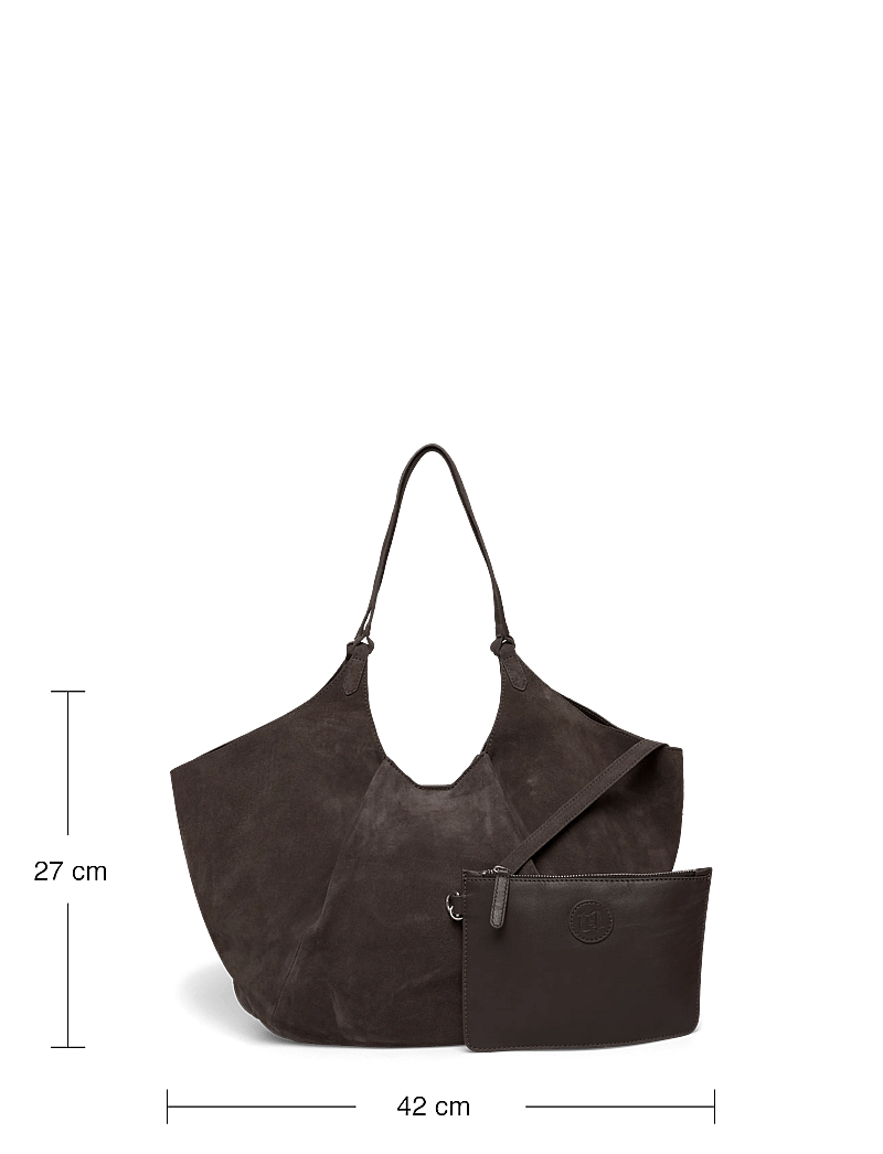 Twist & Tango - Milan Suede Tote Bag - shoppere - mocha brown - 4