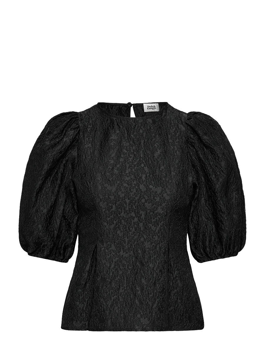 Twist & Tango - Ylja Blouse - kurzärmelige blusen - black - 1