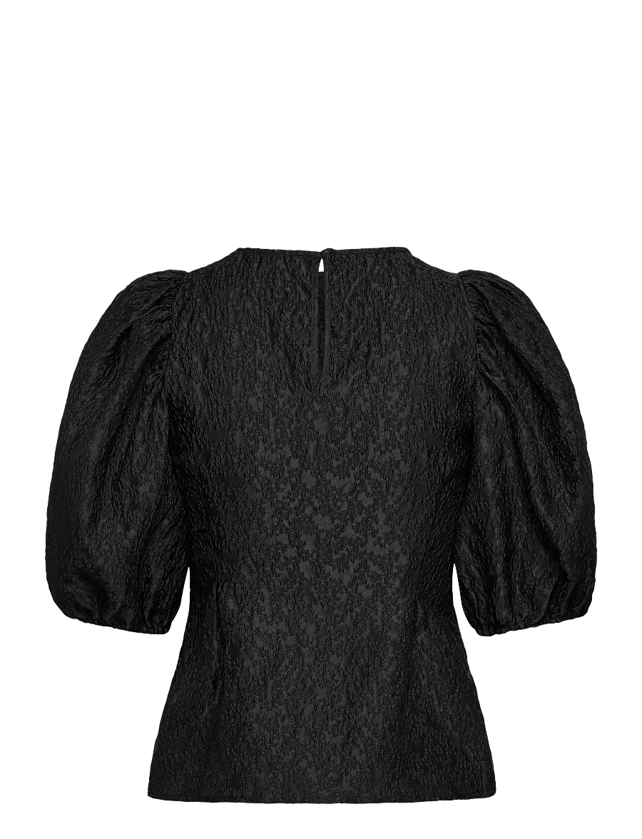 Twist & Tango - Ylja Blouse - kurzärmelige blusen - black - 2