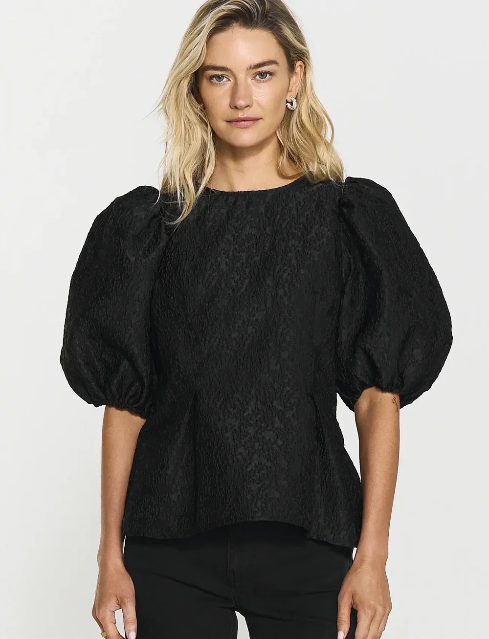 Twist & Tango - Ylja Blouse - stutterma blússur - black - 0