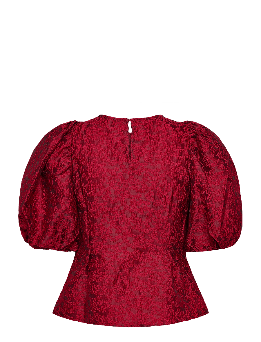 Twist & Tango - Ylja Blouse - kortärmade blusar - ruby red - 1