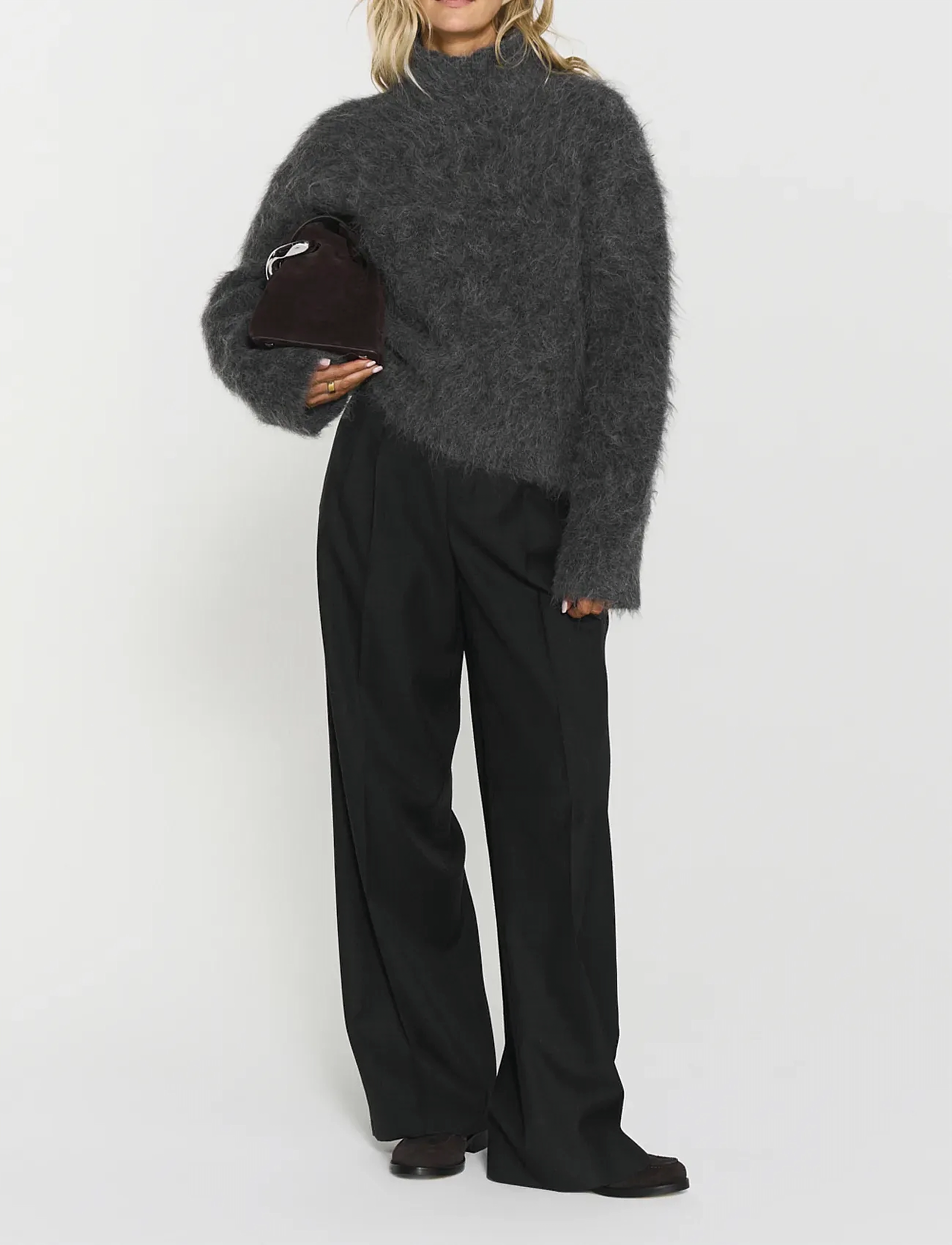 Twist & Tango Wynne Trousers - Bukser - DK GREY MÉLANGE / grey