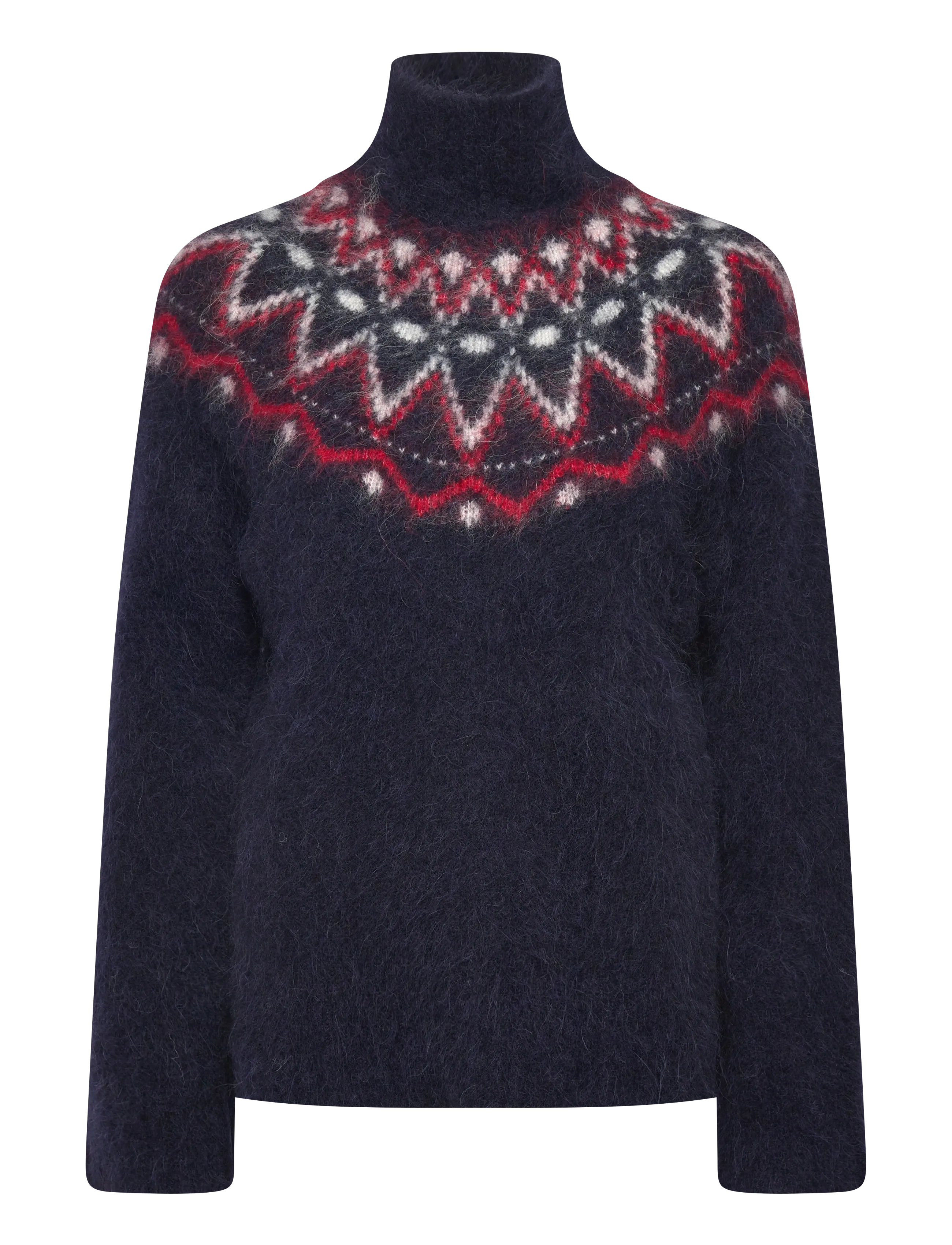 Twist & Tango Champoluc Knitted Sweater - Transitional Layering - FAIR ISLE NAVY / navy