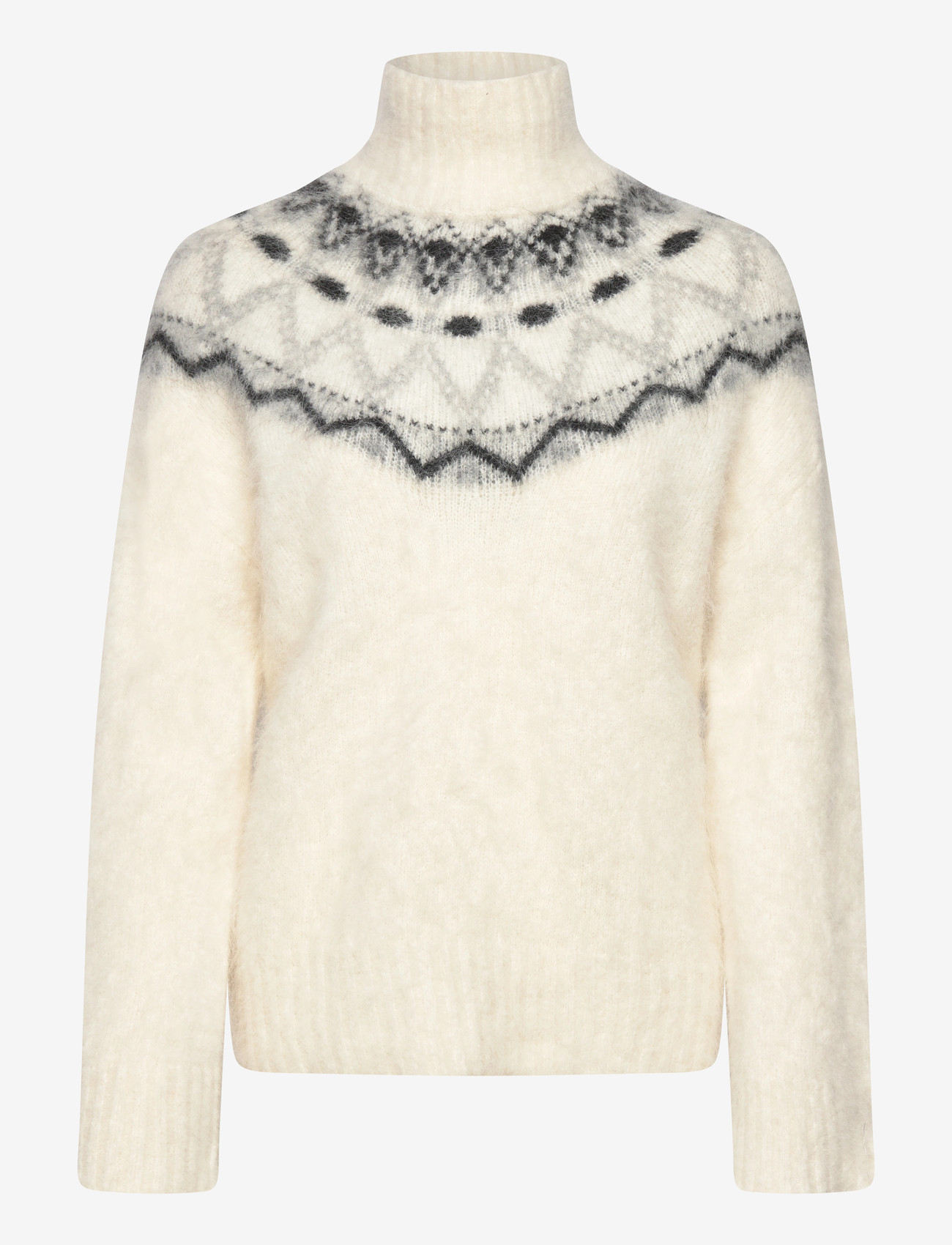 Twist & Tango - Champoluc Knitted Sweater - stickade tröjor - fair isle white - 1