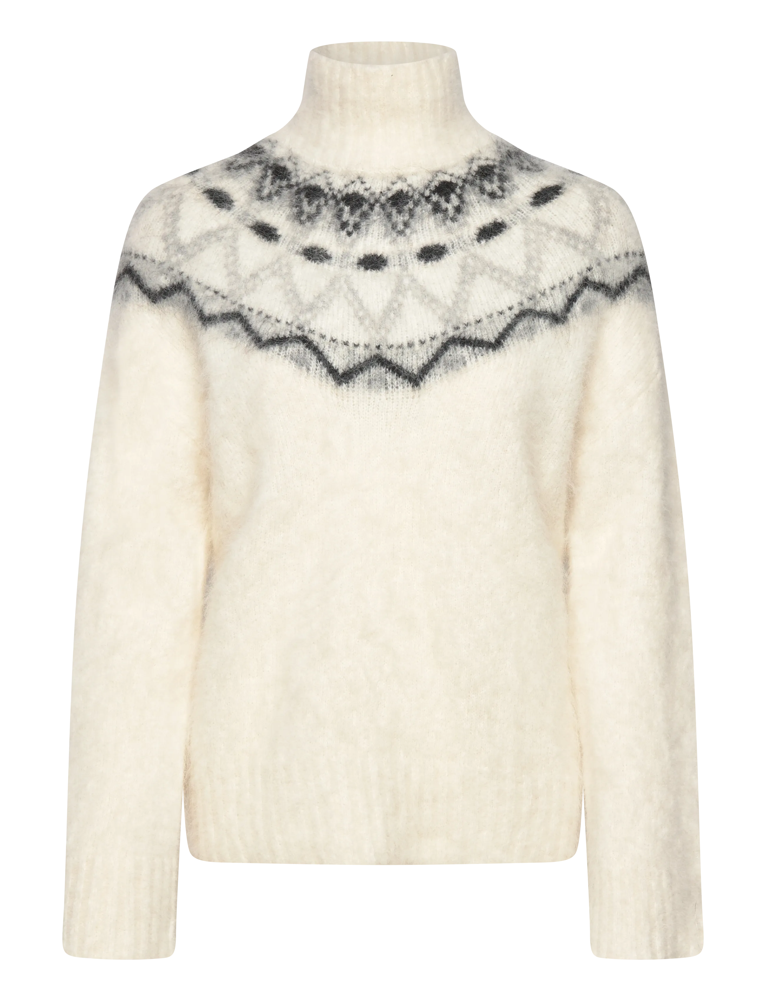 Twist & Tango Champoluc Knitted Sweater - Pullover - FAIR ISLE WHITE / white
