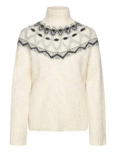 Twist & Tango Champoluc Knitted Sweater - Twist & Tango - FAIR ISLE WHITE / white