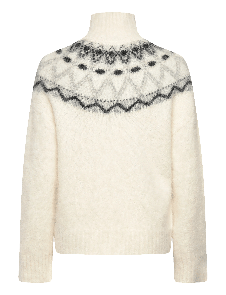 Twist & Tango - Champoluc Knitted Sweater - stickade tröjor - fair isle white - 2